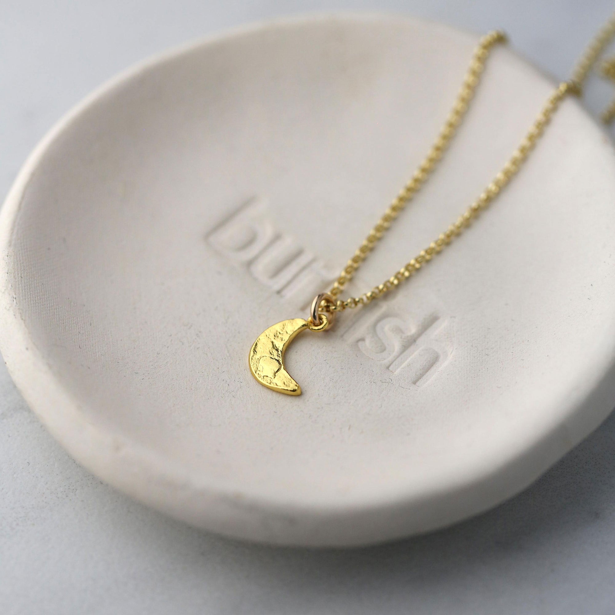 Gold Crescent Moon Necklace