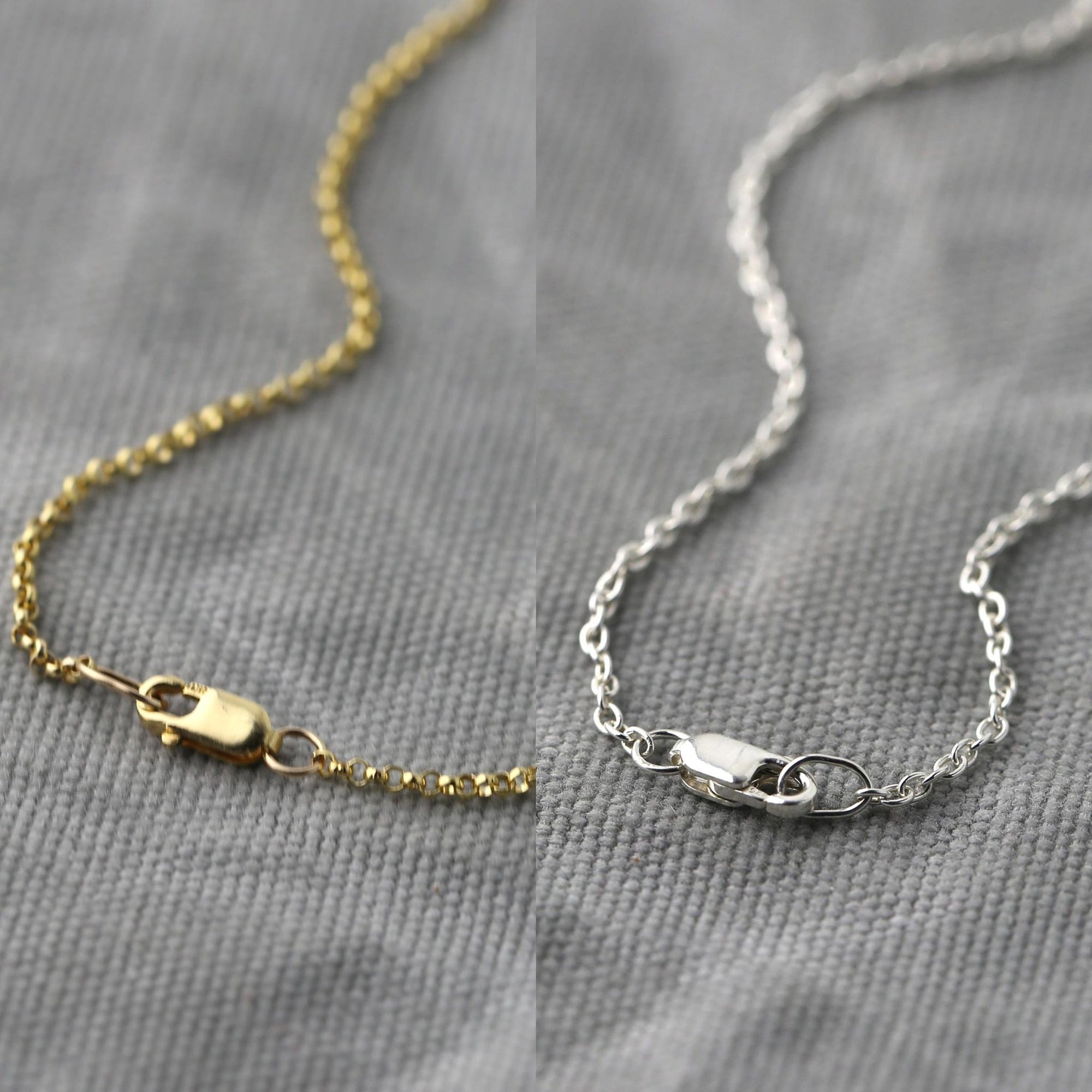 Mixed Metal Layered Chain Necklace jewelry handmade by Burnish