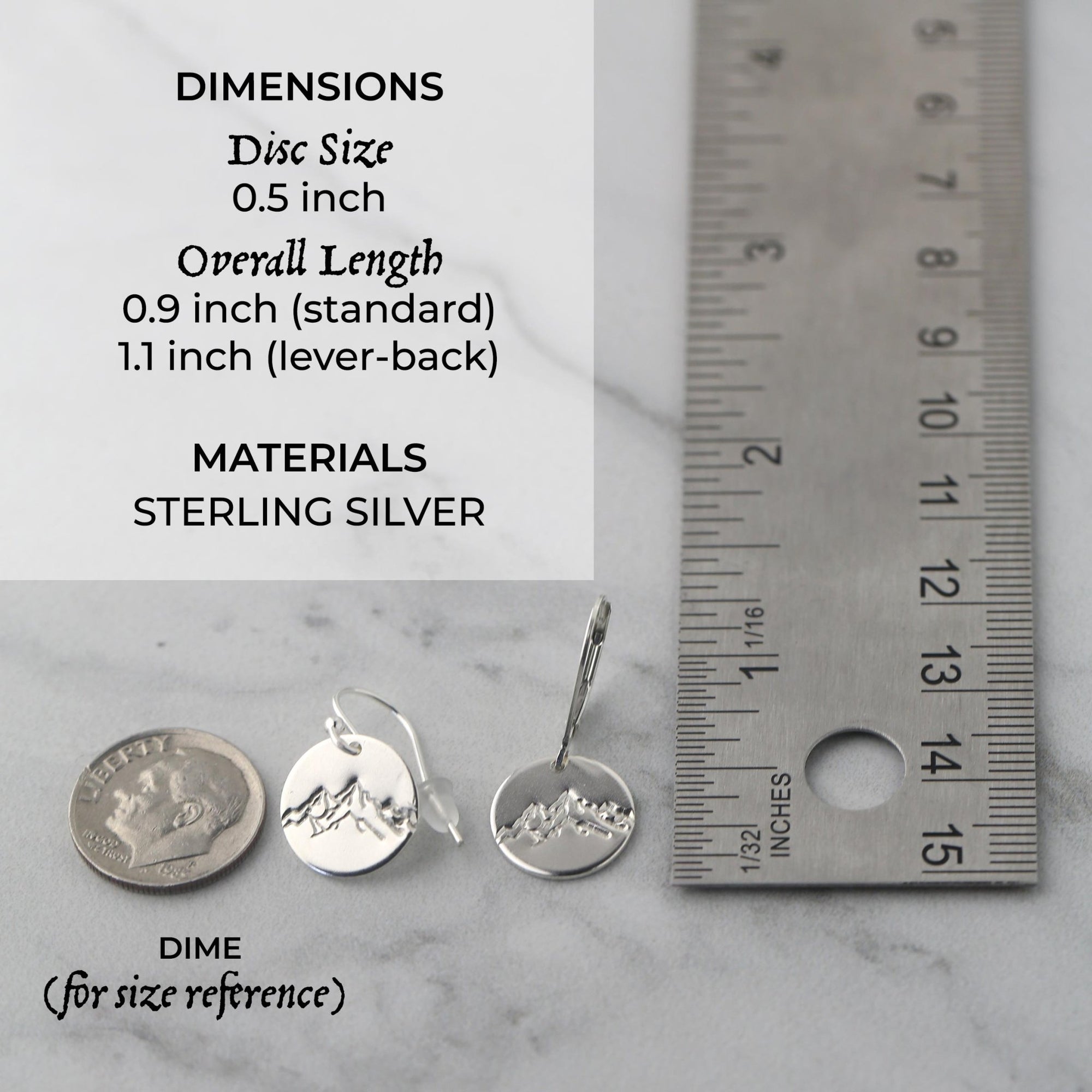 Silver Detailed Mountain Earrings jewelry handmade by Burnish