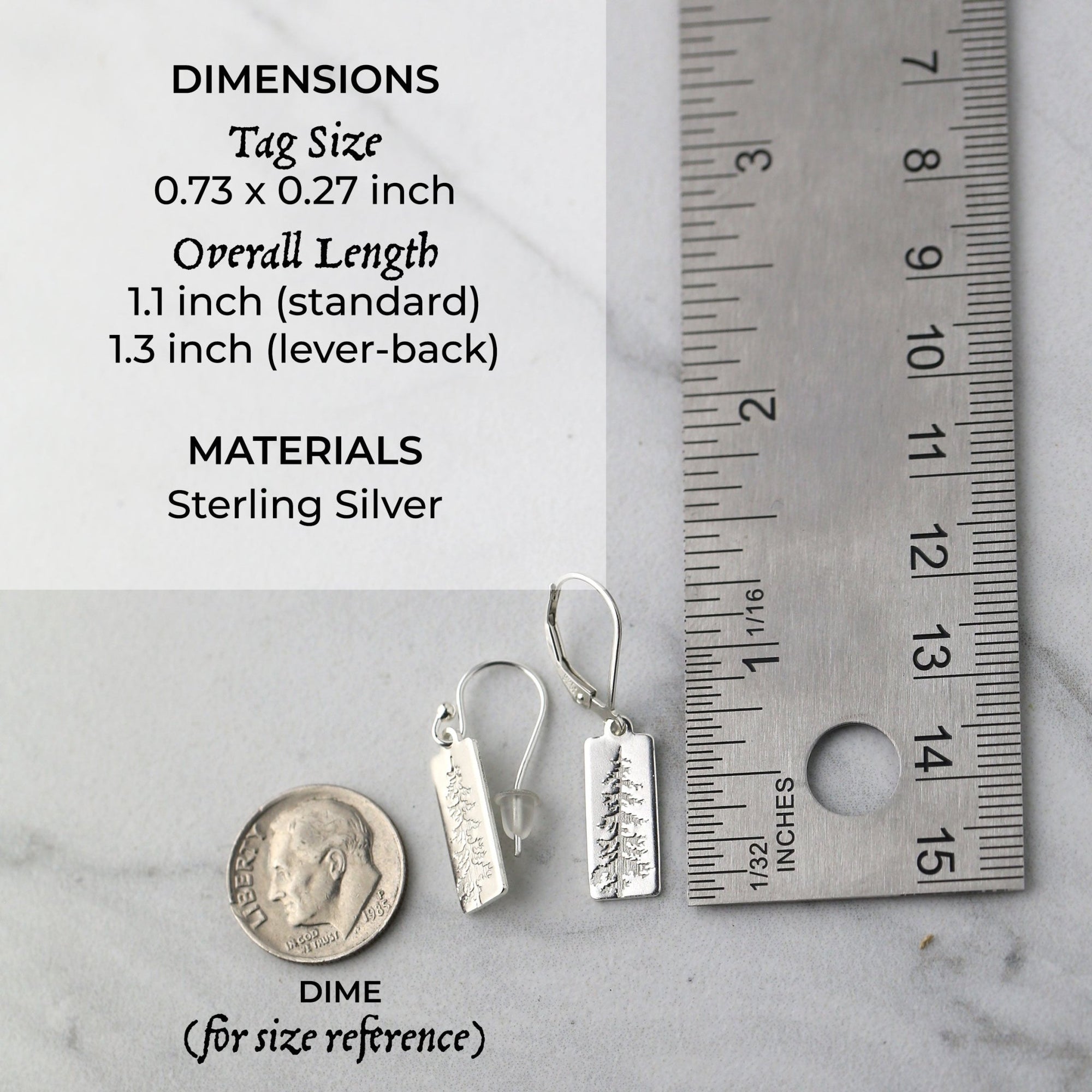 Silver Evergreen Tree Jewelry Set jewelry handmade by Burnish