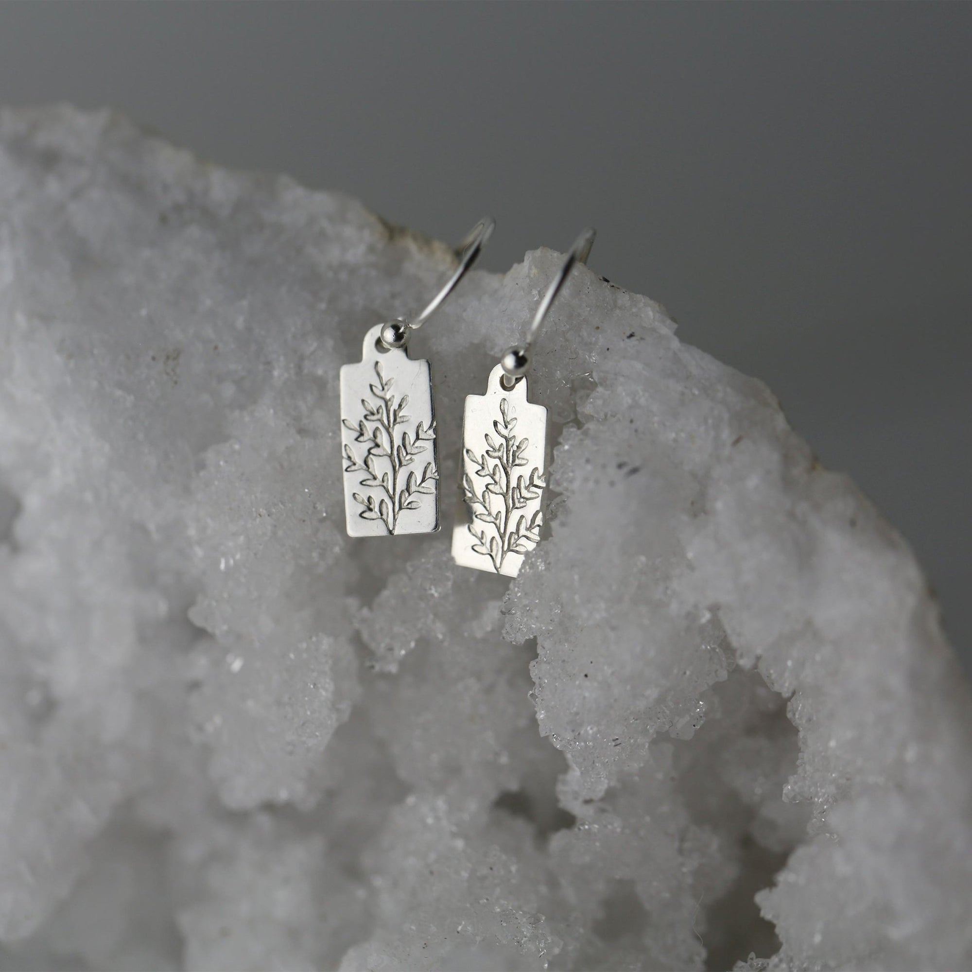 Silver Wildflower Jewelry Set jewelry handmade by Burnish