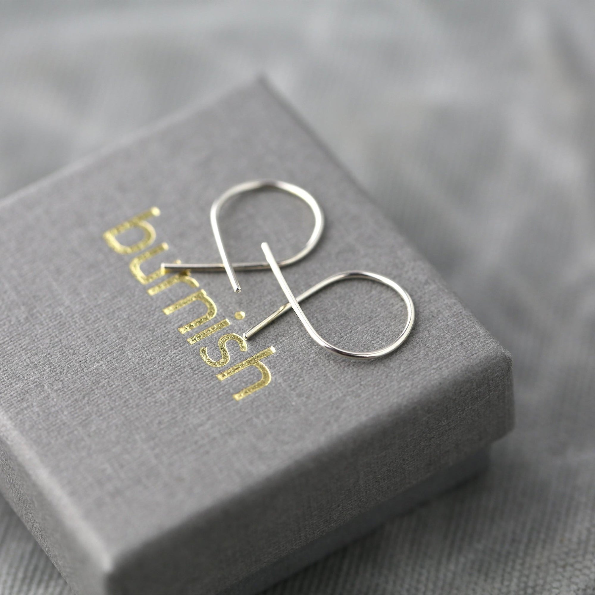 Twist Earrings jewelry handmade by Burnish