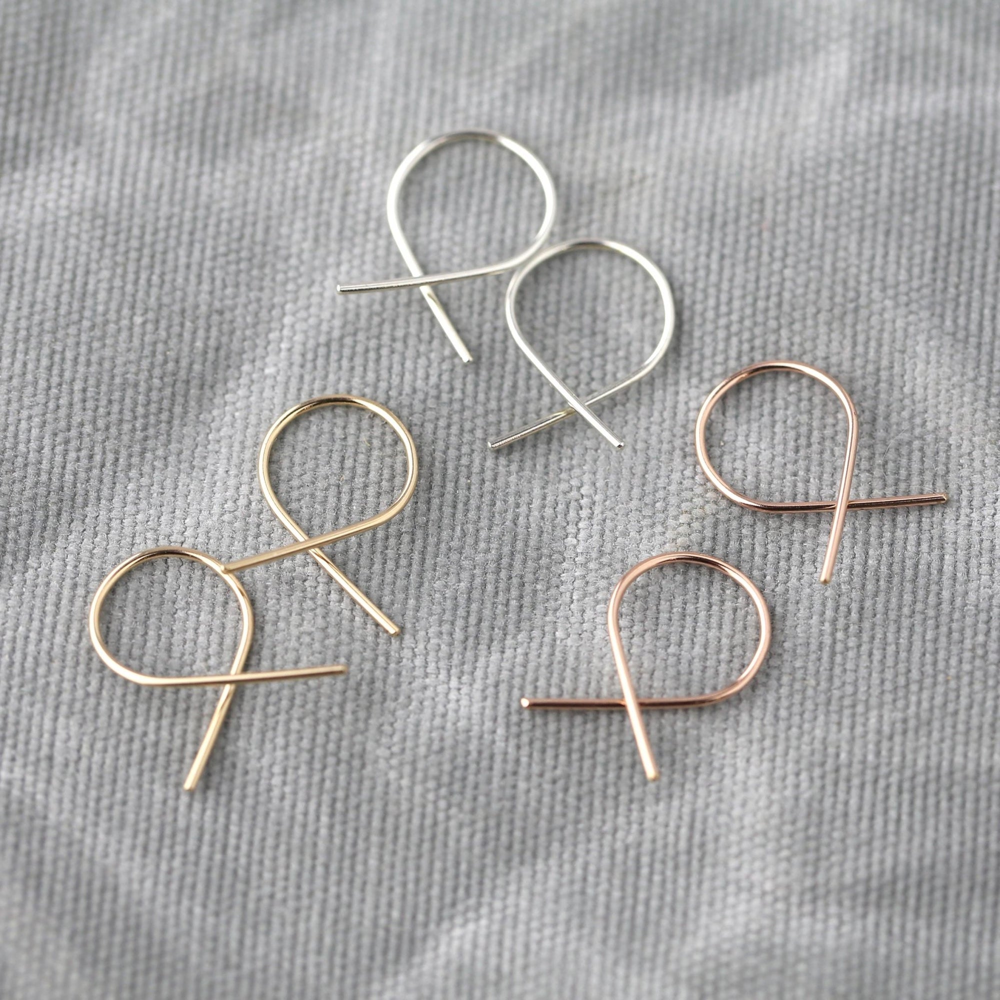 Twist Earrings jewelry handmade by Burnish