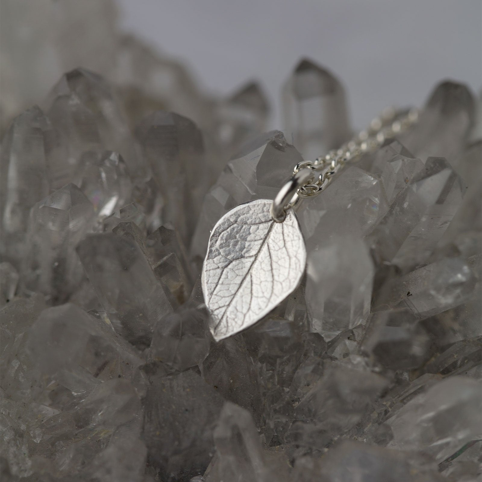 Leaf Flutter Necklace - Handmade Jewelry by Burnish