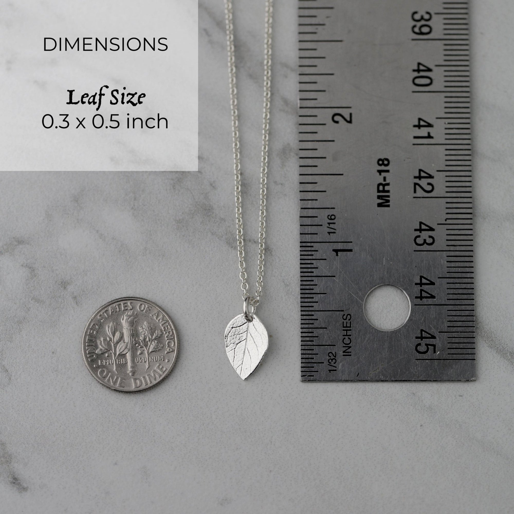 Dainty Leaf Necklace jewelry handmade by Burnish