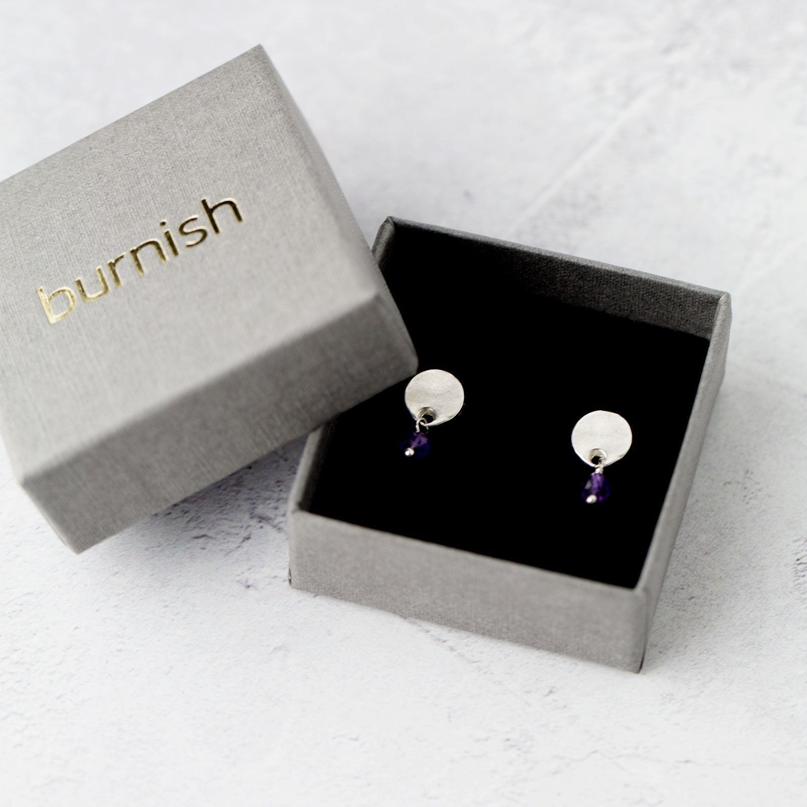 Dangle Birthstone Earrings - Handmade Jewelry by Burnish