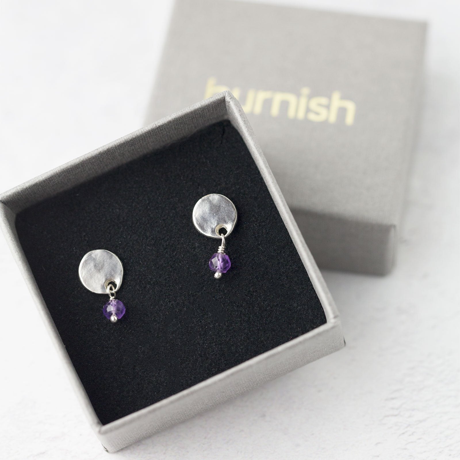 Dangle Birthstone Earrings - Handmade Jewelry by Burnish