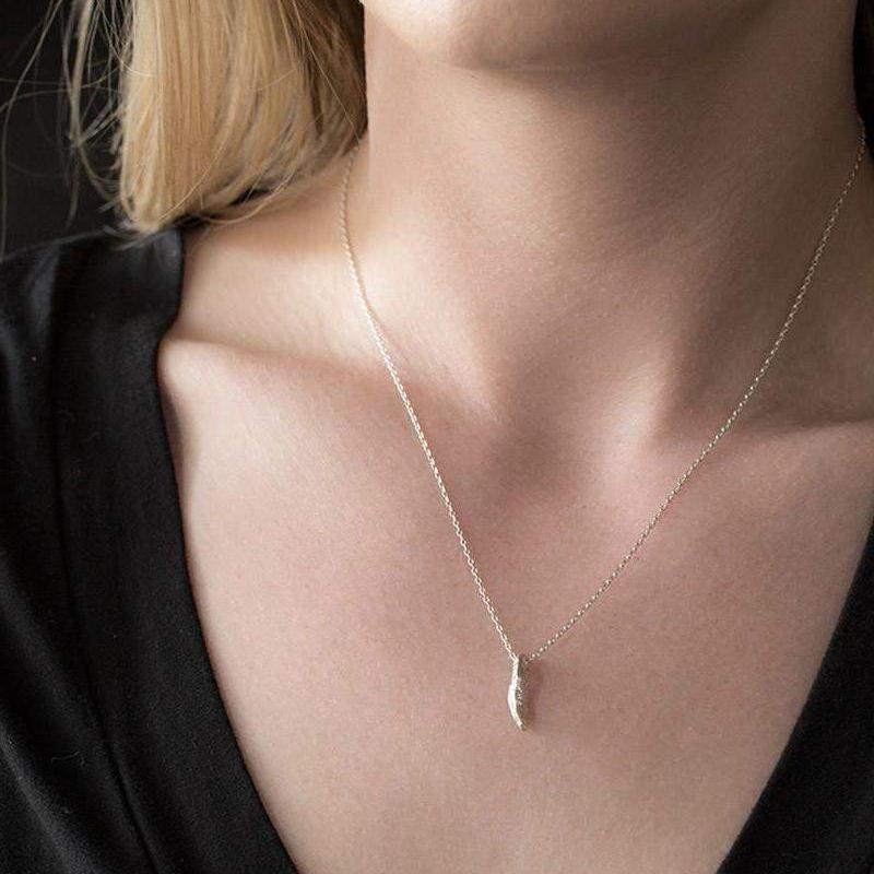 Driftwood Fragment Necklace jewelry handmade by Burnish