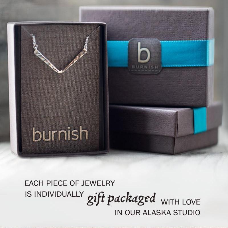 Gold Leaf Earrings jewelry handmade by Burnish