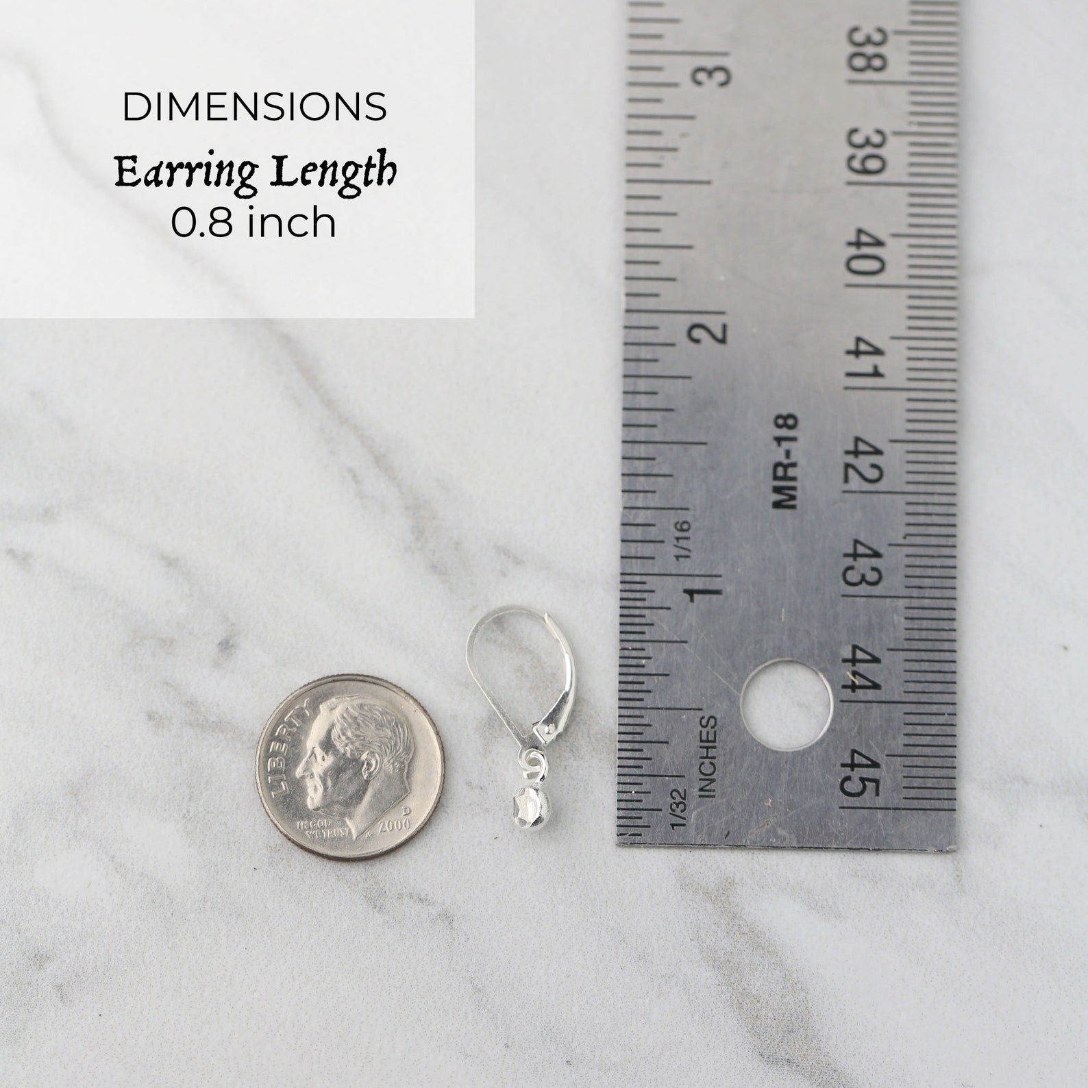 Hammered Dot Lever-back Earrings