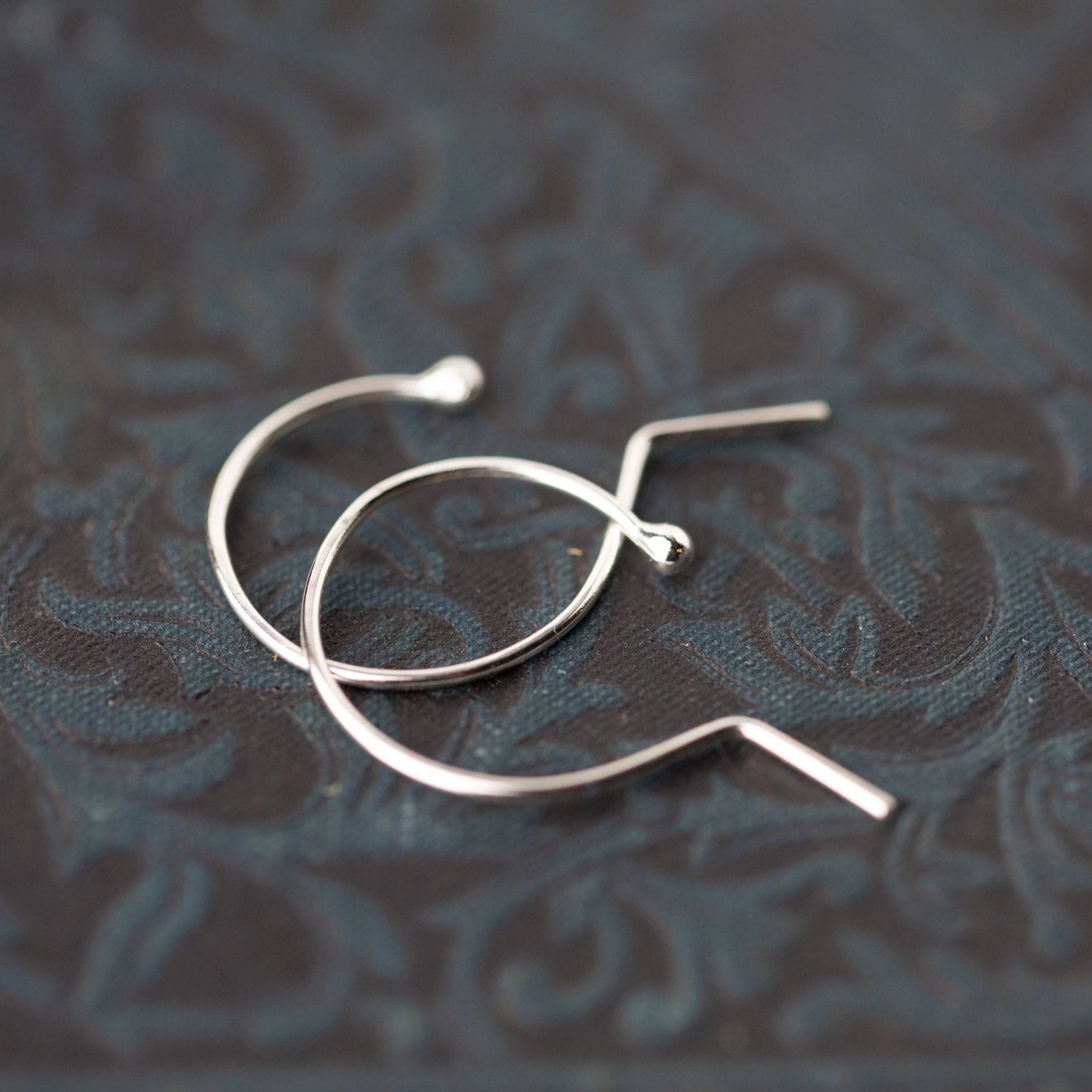 Modern Wire Drop Earrings - Handmade Jewelry by Burnish