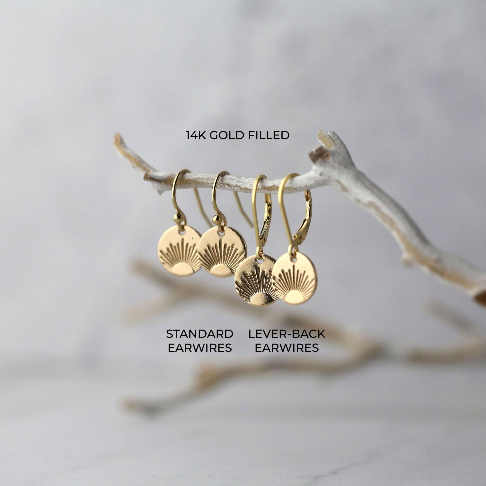 New Day Sunrise Earrings jewelry handmade by Burnish