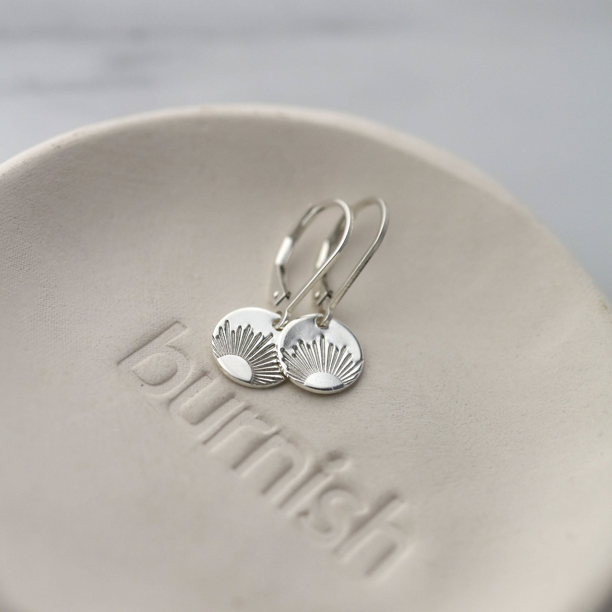 New Day Sunrise Earrings jewelry handmade by Burnish