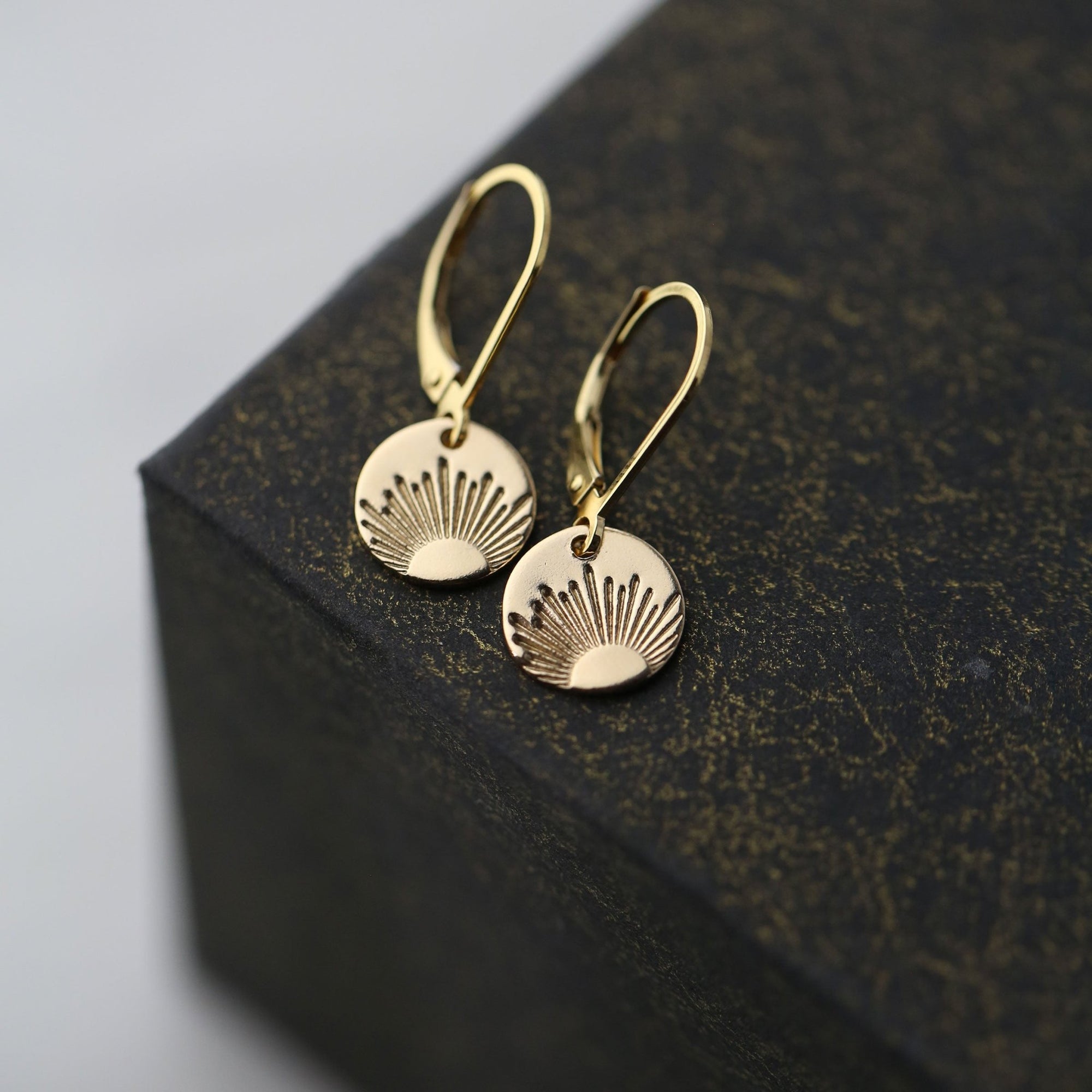 New Day Sunrise Earrings jewelry handmade by Burnish