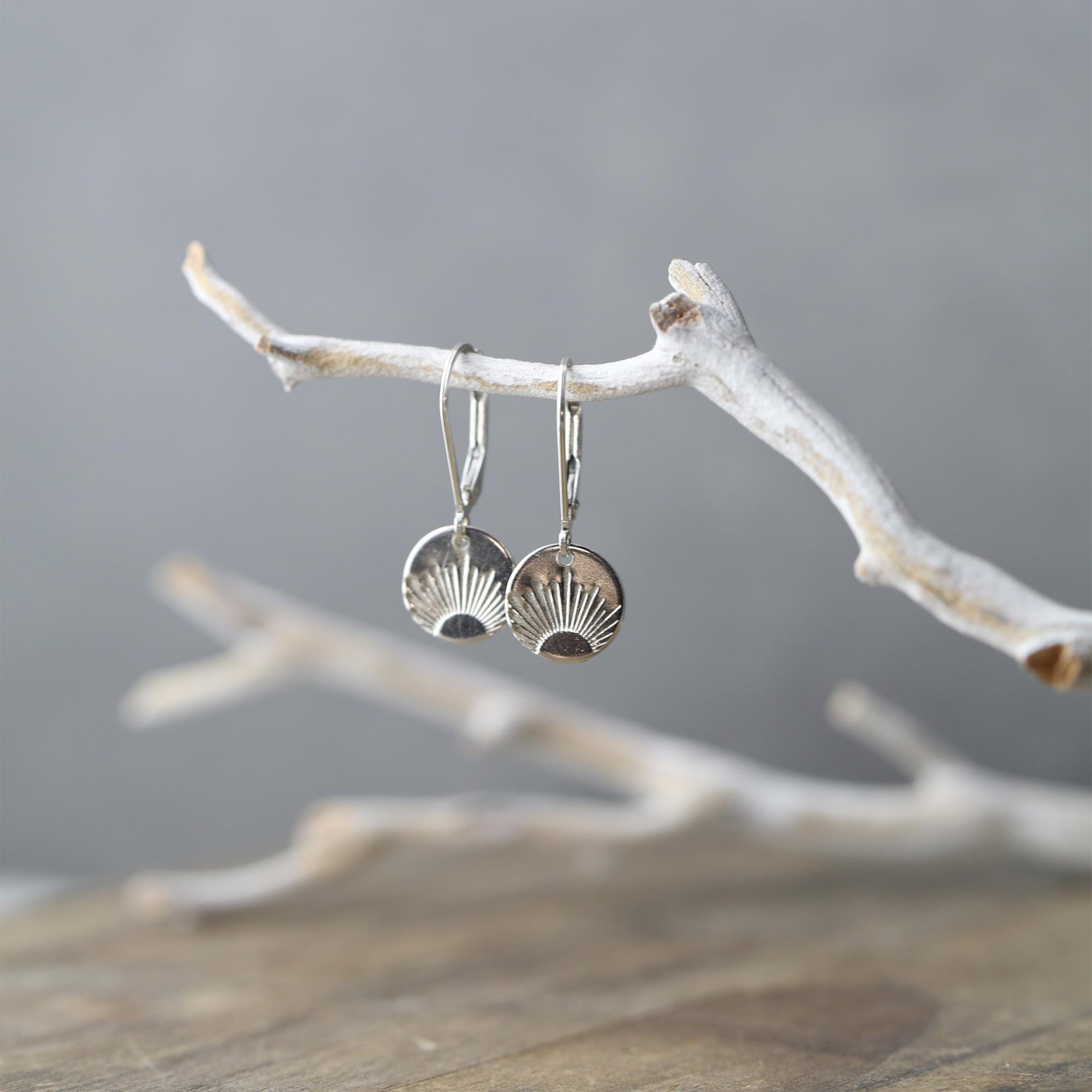 New Day Sunrise Earrings jewelry handmade by Burnish