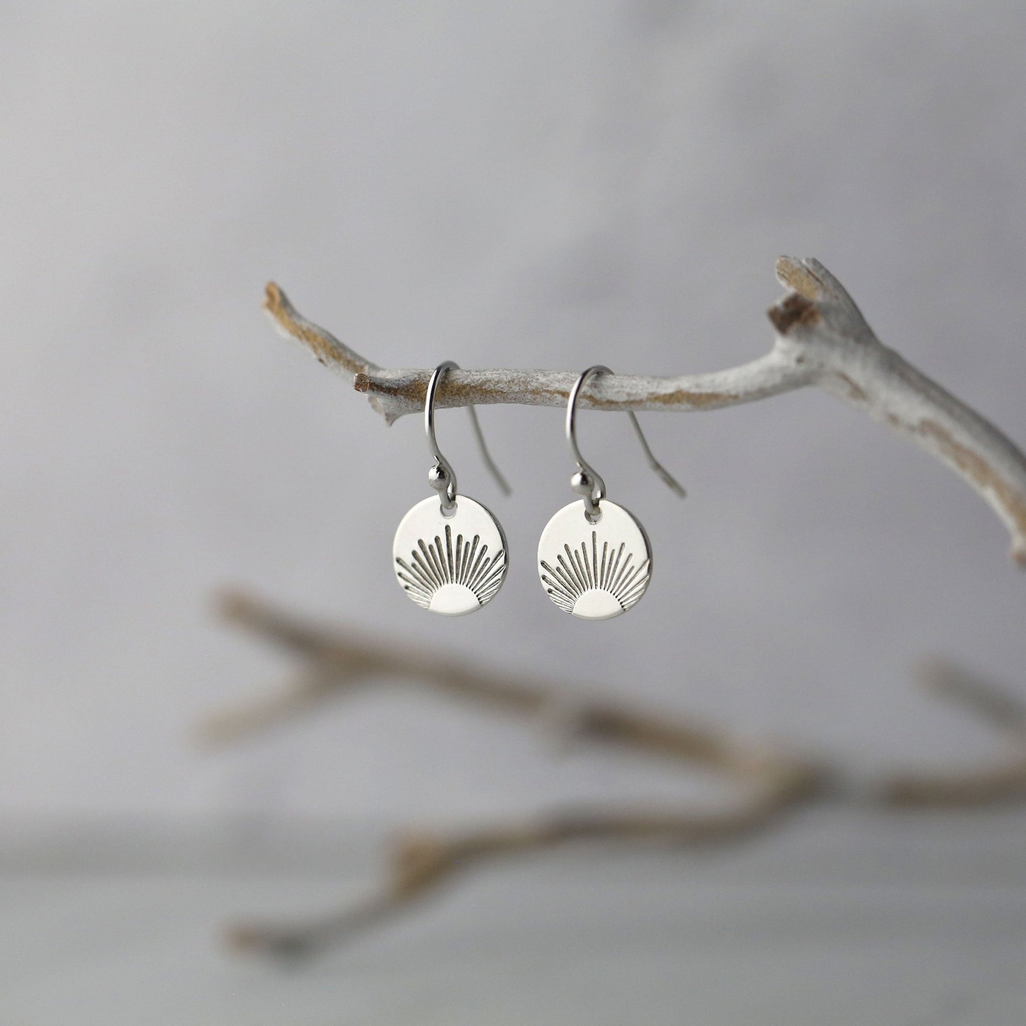 New Day Sunrise Earrings jewelry handmade by Burnish