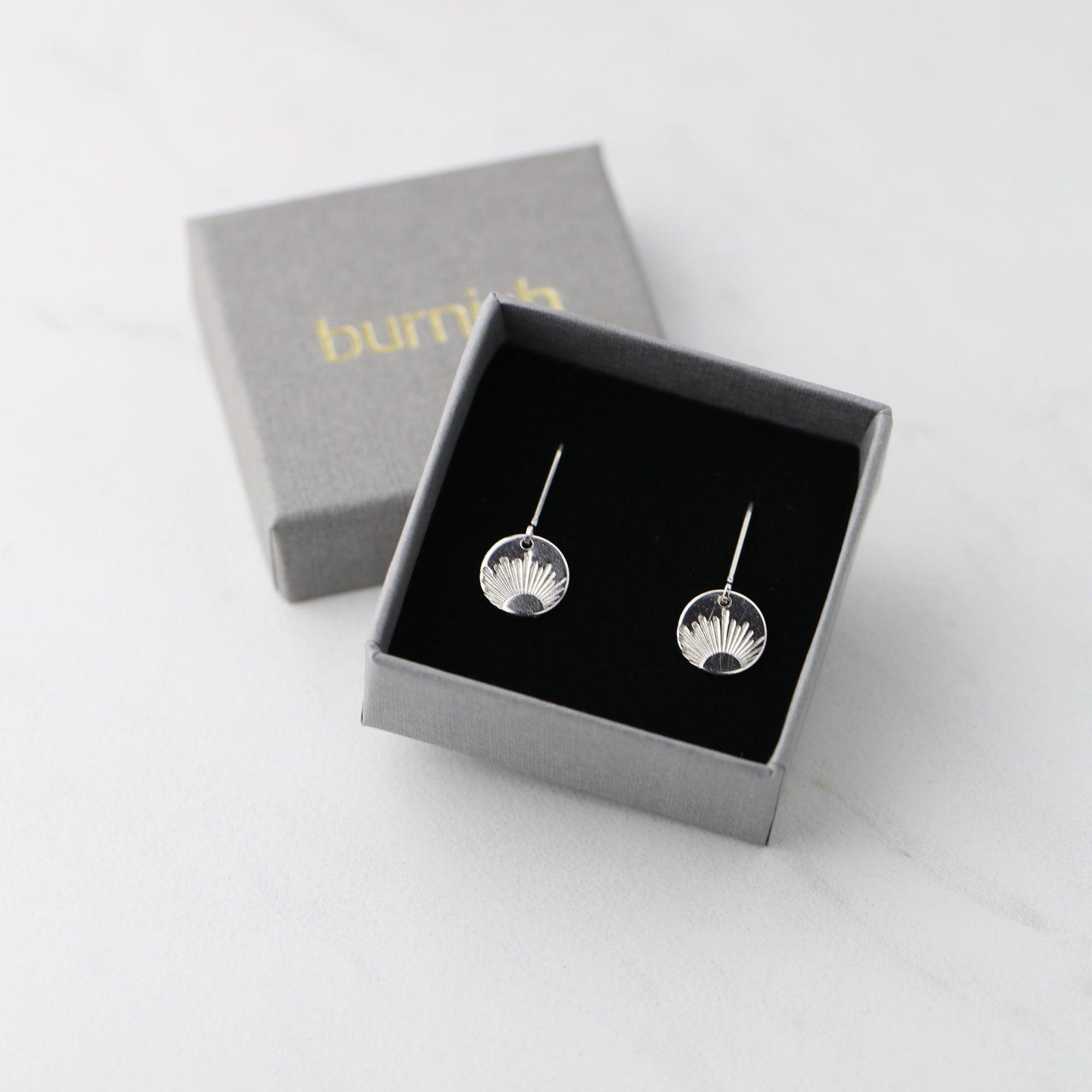 New Day Sunrise Earrings jewelry handmade by Burnish