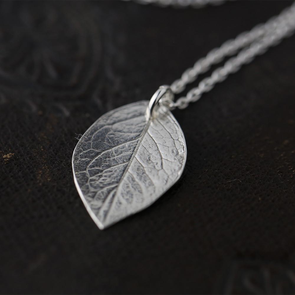 ONLY 1 - Leaf Pendant Necklace jewelry handmade by Burnish