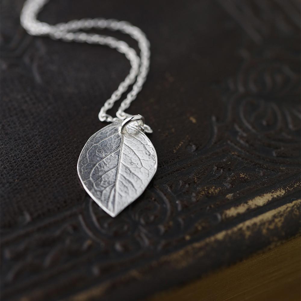 ONLY 1 - Leaf Pendant Necklace jewelry handmade by Burnish