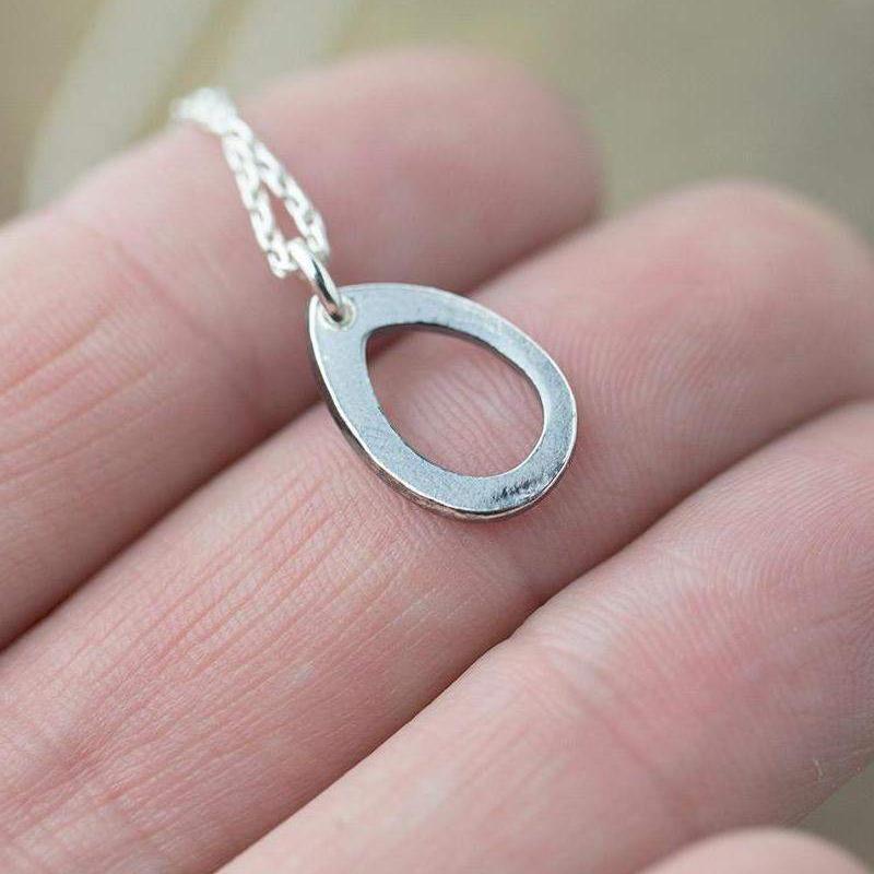 ONLY 1 - Simple Teardrop Necklace jewelry handmade by Burnish