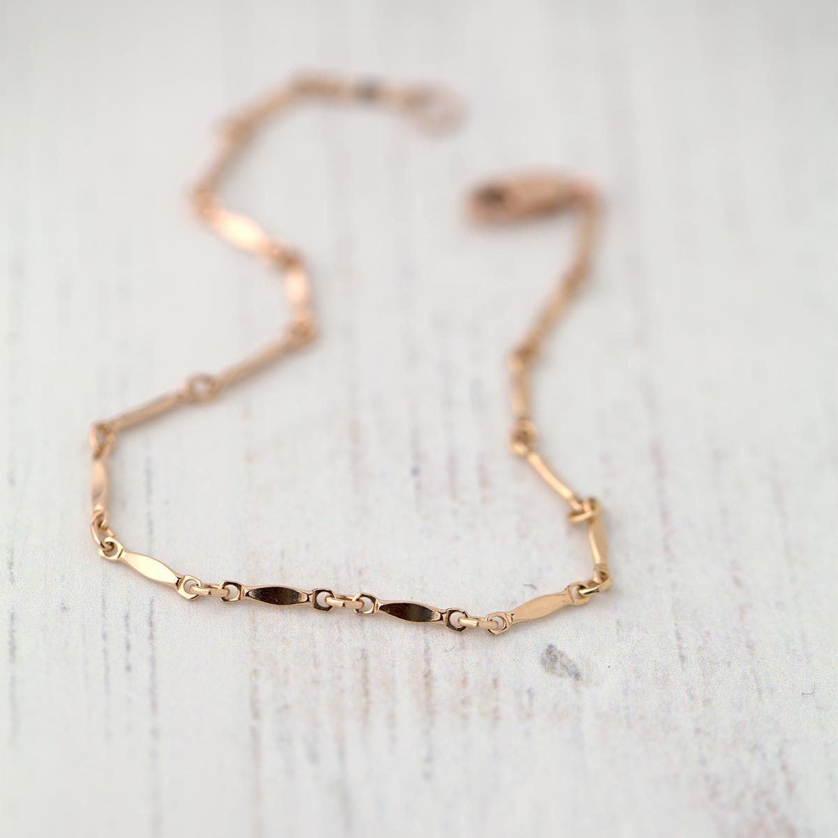 Rose Gold Bracelet - Handmade Jewelry by Burnish