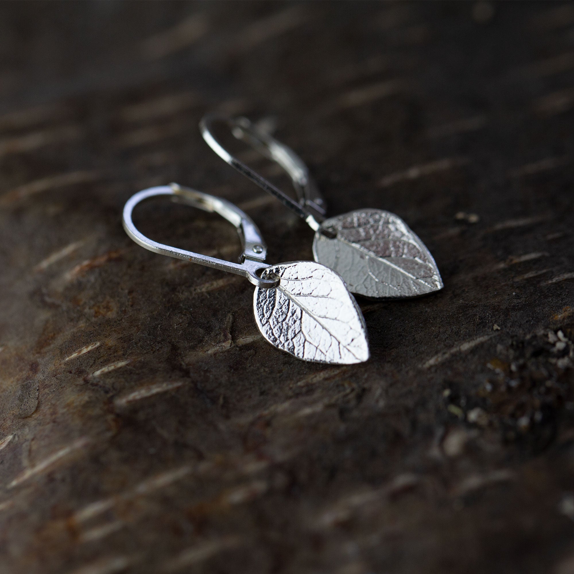 Silver Leaves Jewelry Set