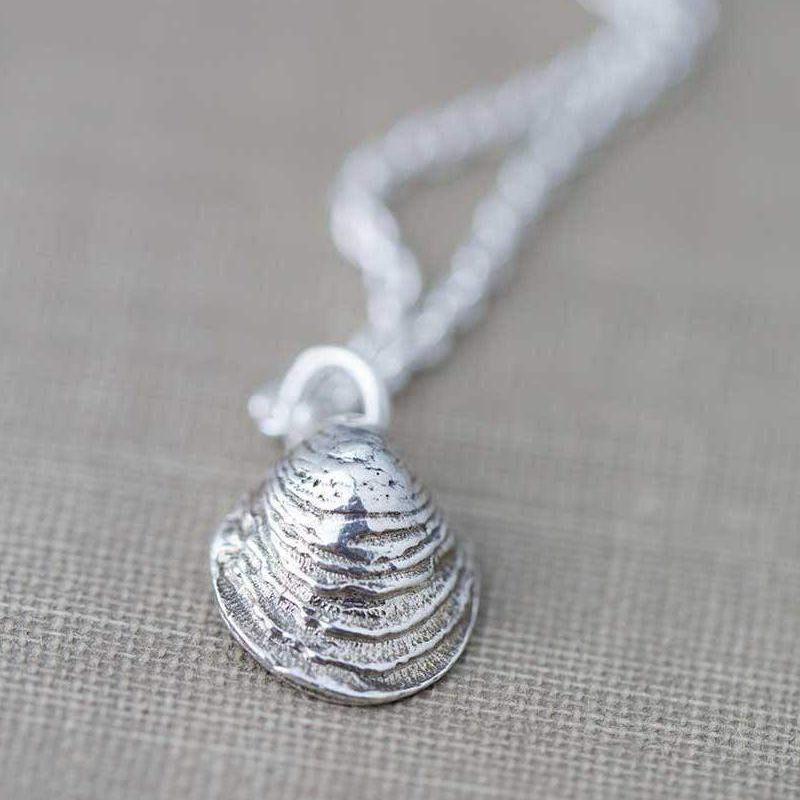 Small Sea Shell Necklace - Handmade Jewelry by Burnish