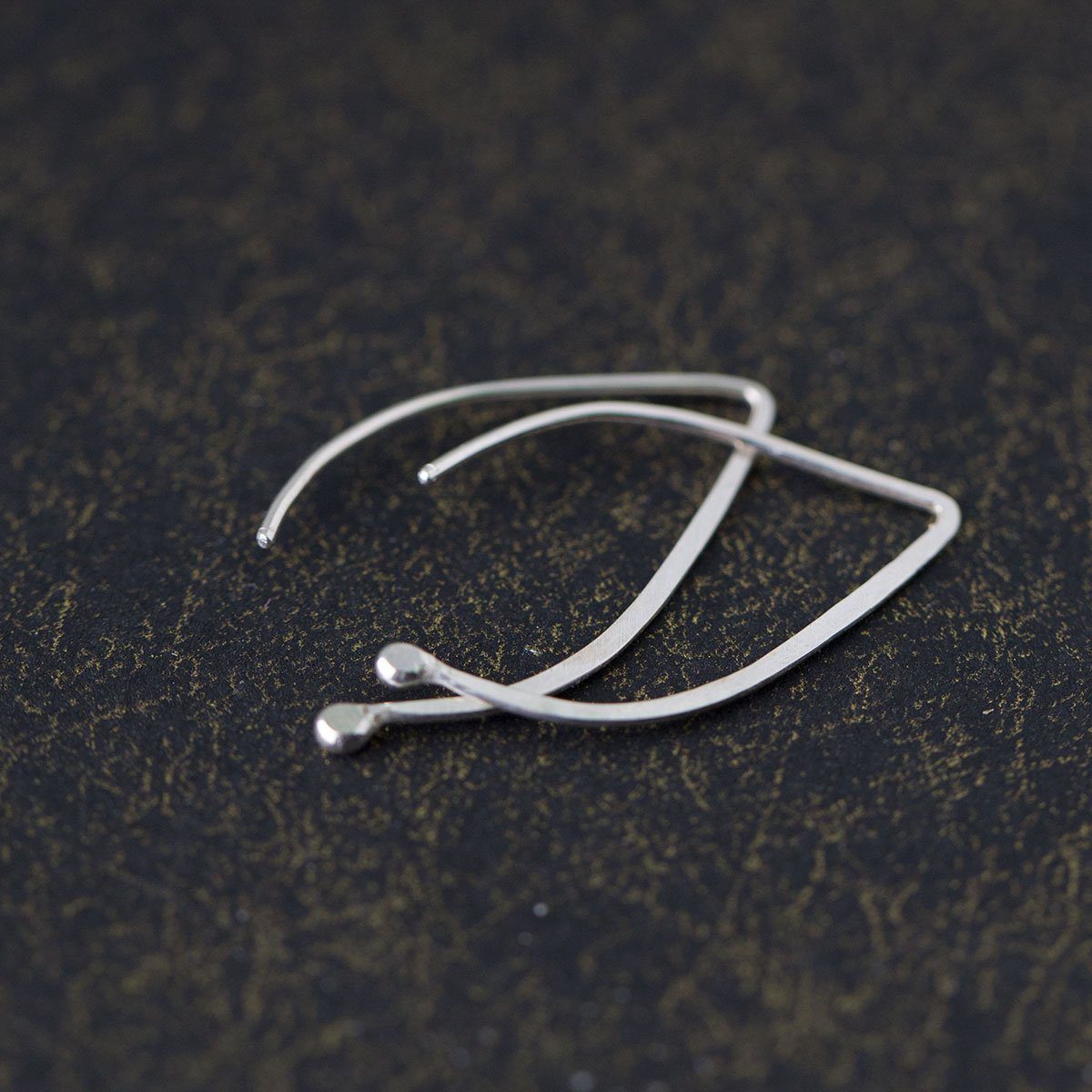 Sterling Droplet Earrings - Handmade Jewelry by Burnish