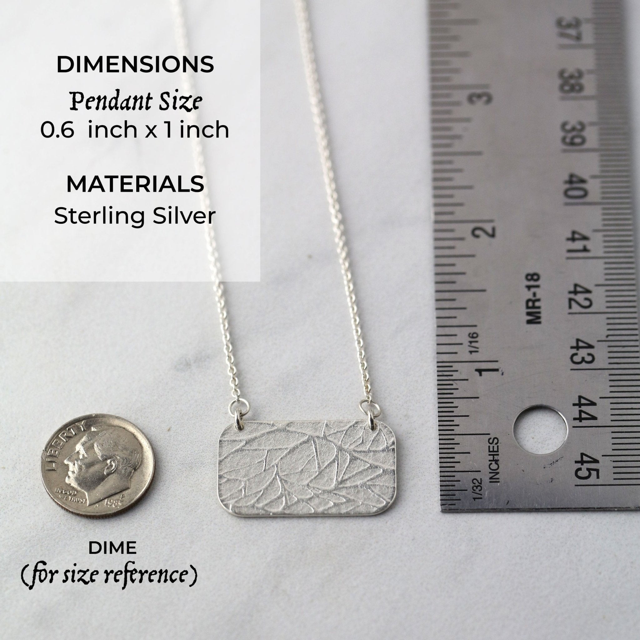 Sterling Silver Branches Pendant Necklace