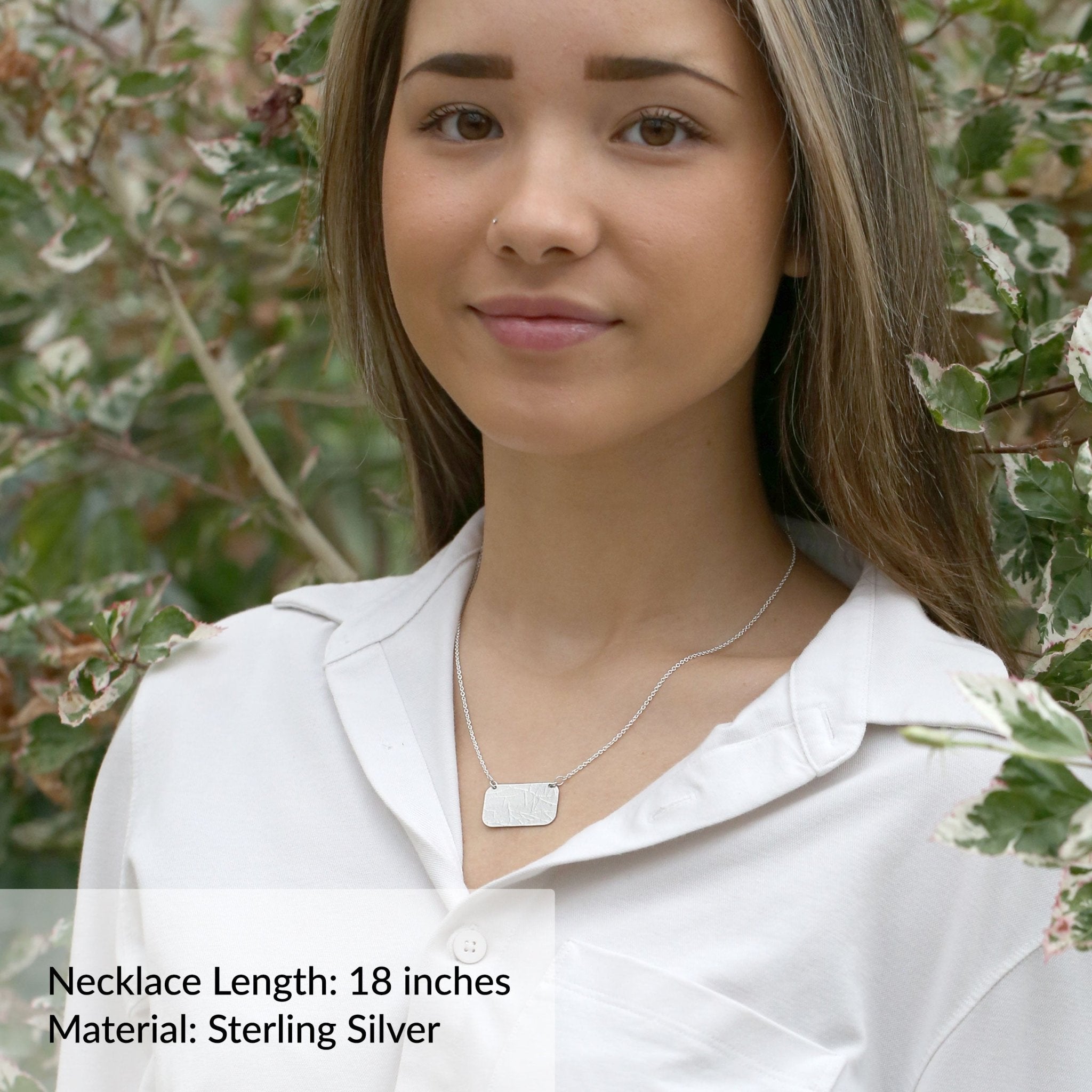 Sterling Silver Branches Pendant Necklace