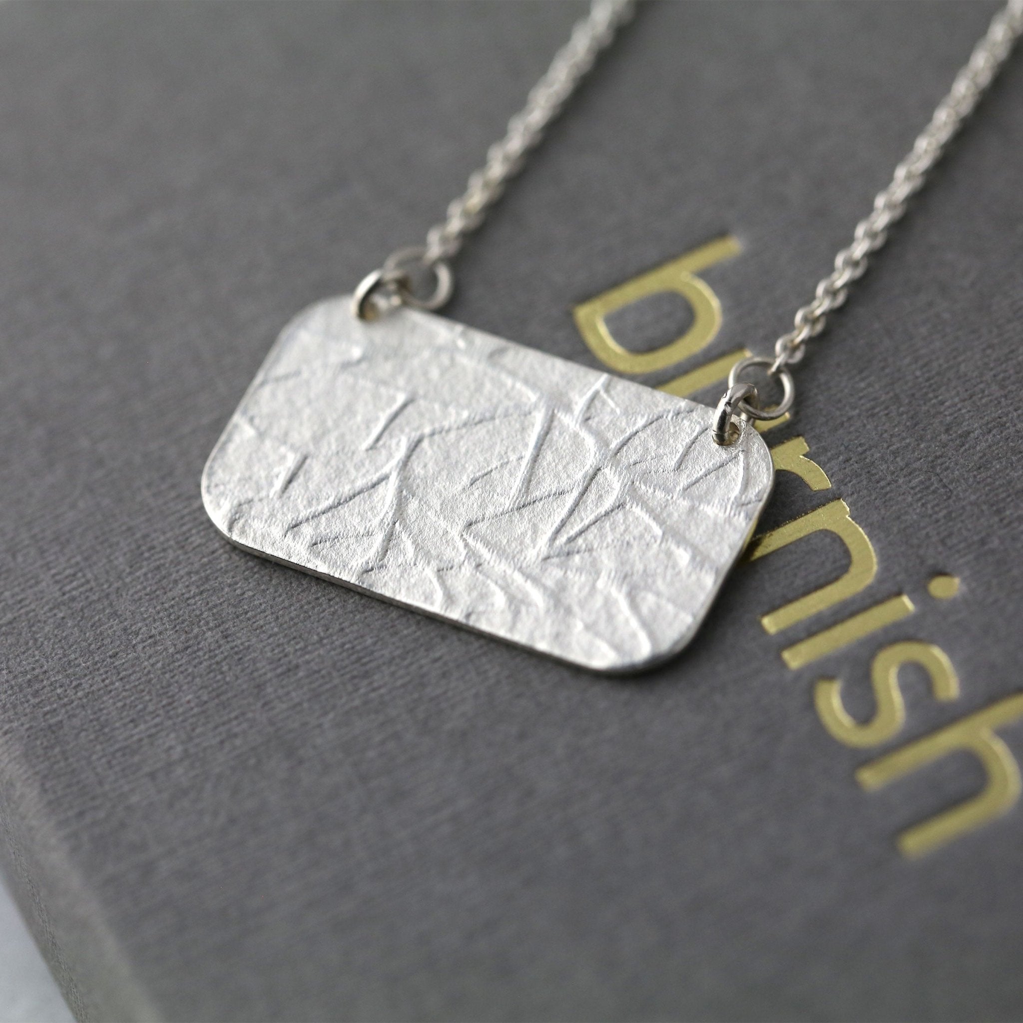 Sterling Silver Branches Pendant Necklace