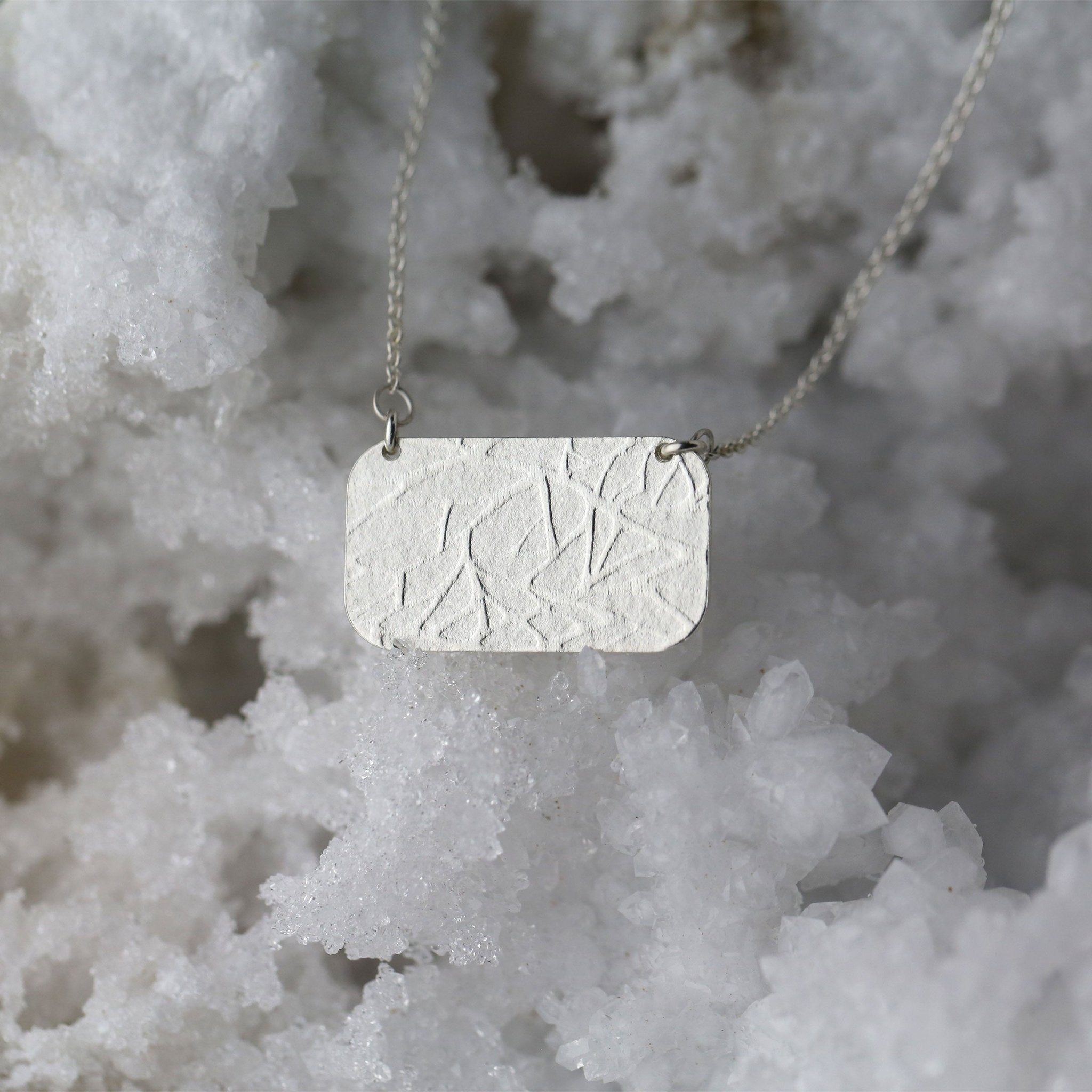 Sterling Silver Branches Pendant Necklace