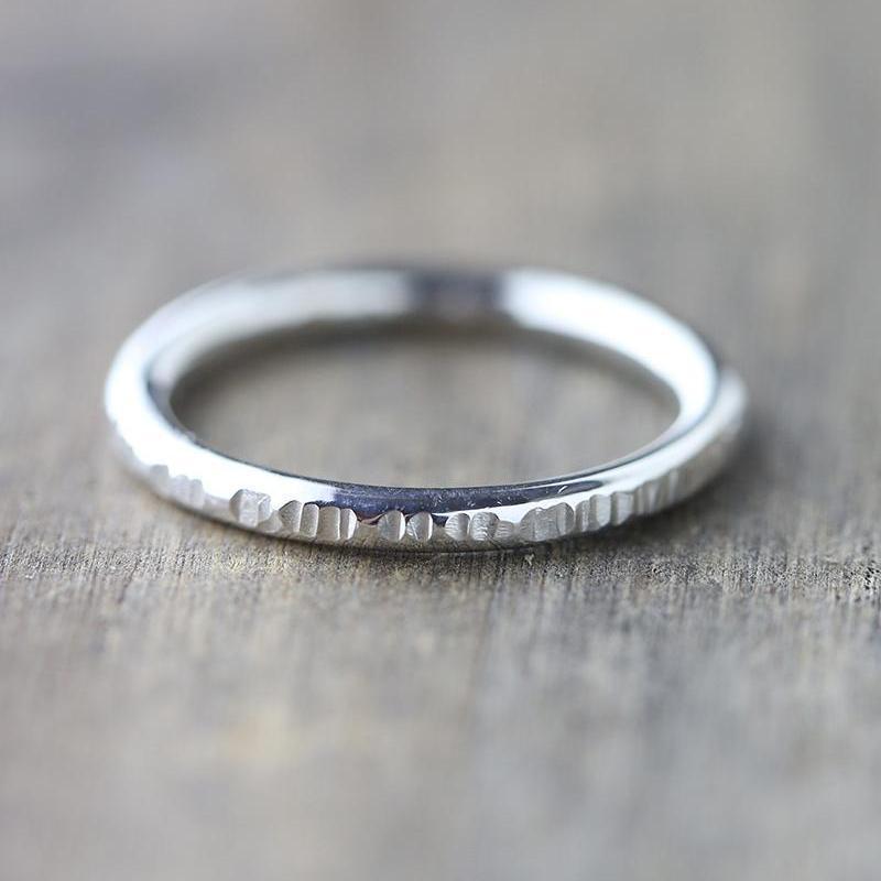 Thick Bark Ring jewelry handmade by Burnish