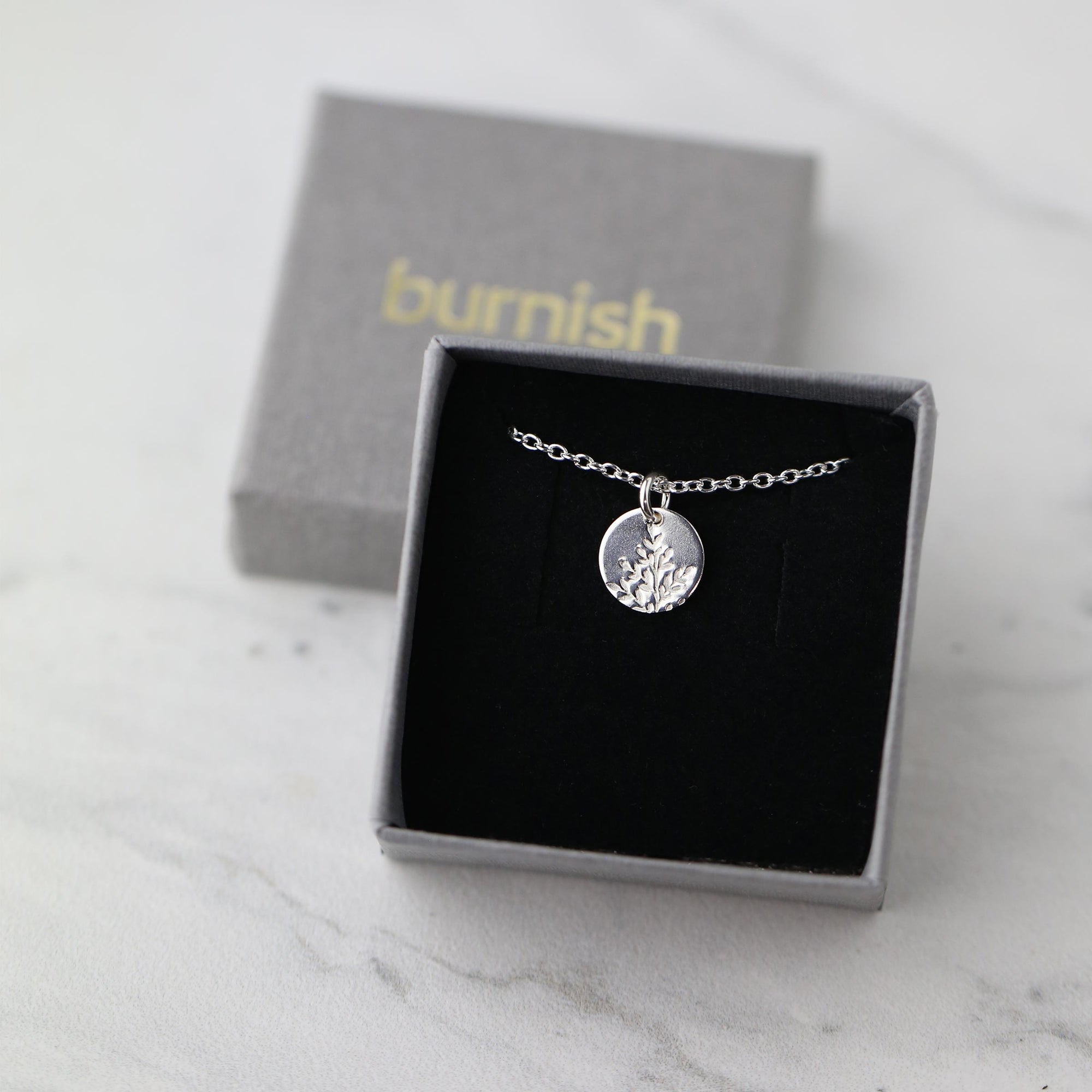 Wildflower Tiny Disc Necklace