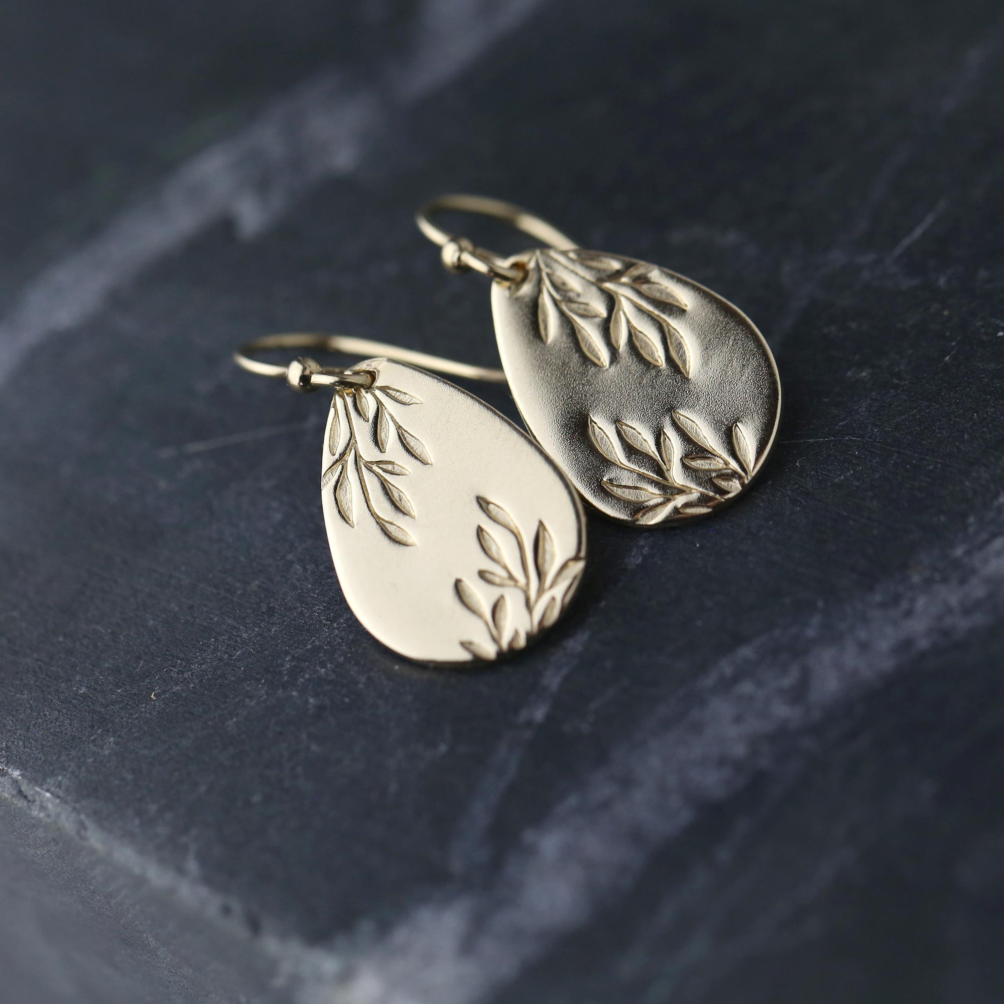 Willow Leaves Teardrop Earrings