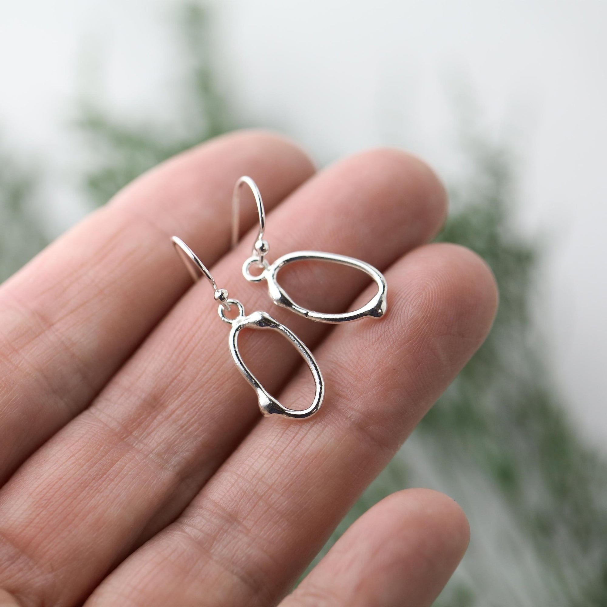 Dew Drop Oval Earrings (Limited Release) jewelry handmade by Burnish