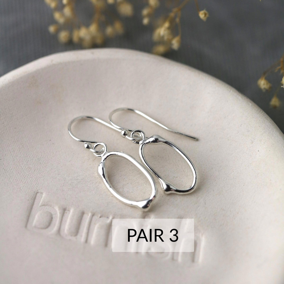 Dew Drop Oval Earrings (Limited Release) jewelry handmade by Burnish