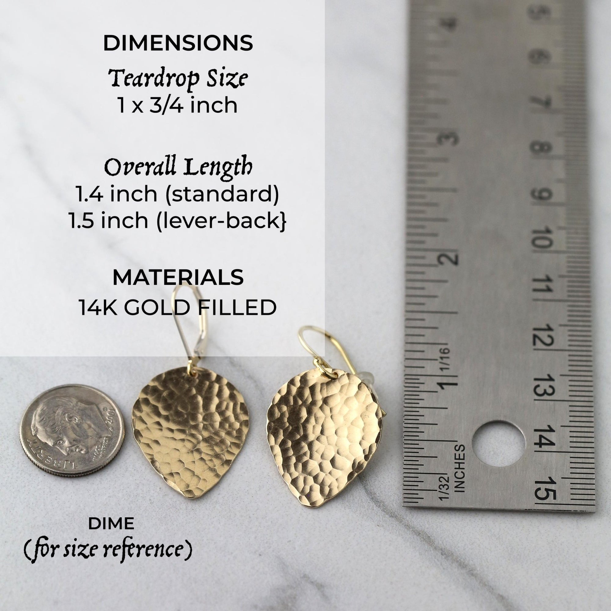 Gold Hammered Petal Drop Earrings jewelry handmade by Burnish