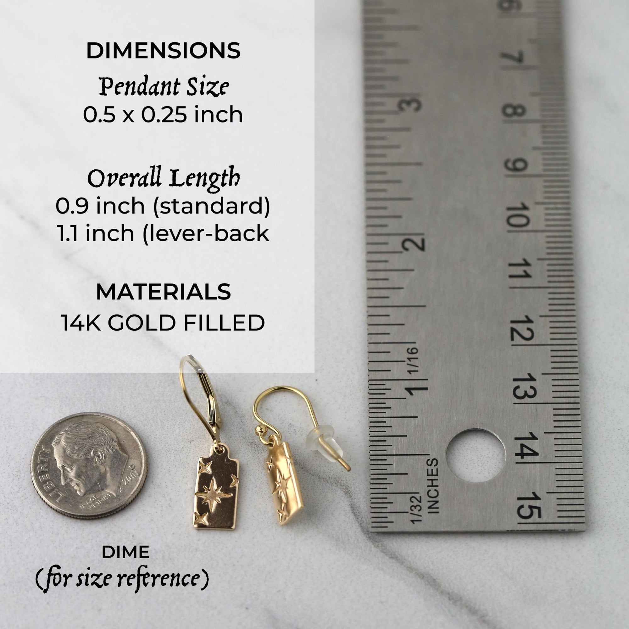 Mini Celestial Gold Star Earrings jewelry handmade by Burnish