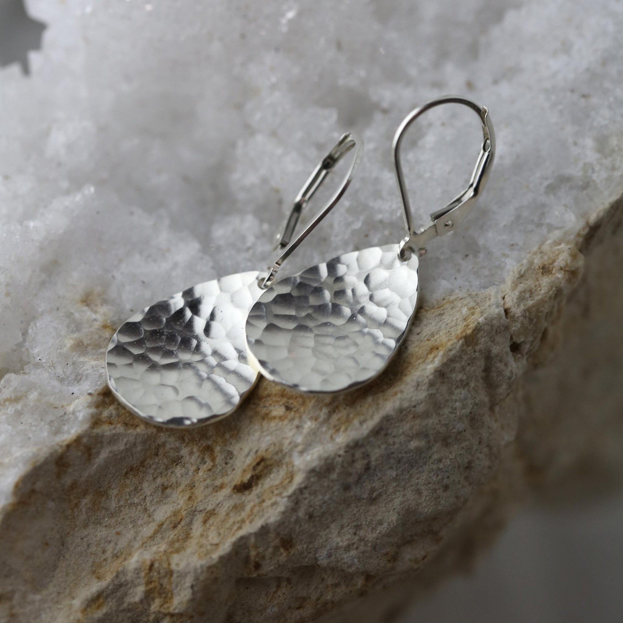 Chrome Hearts Carved Teardrop Silver Earring