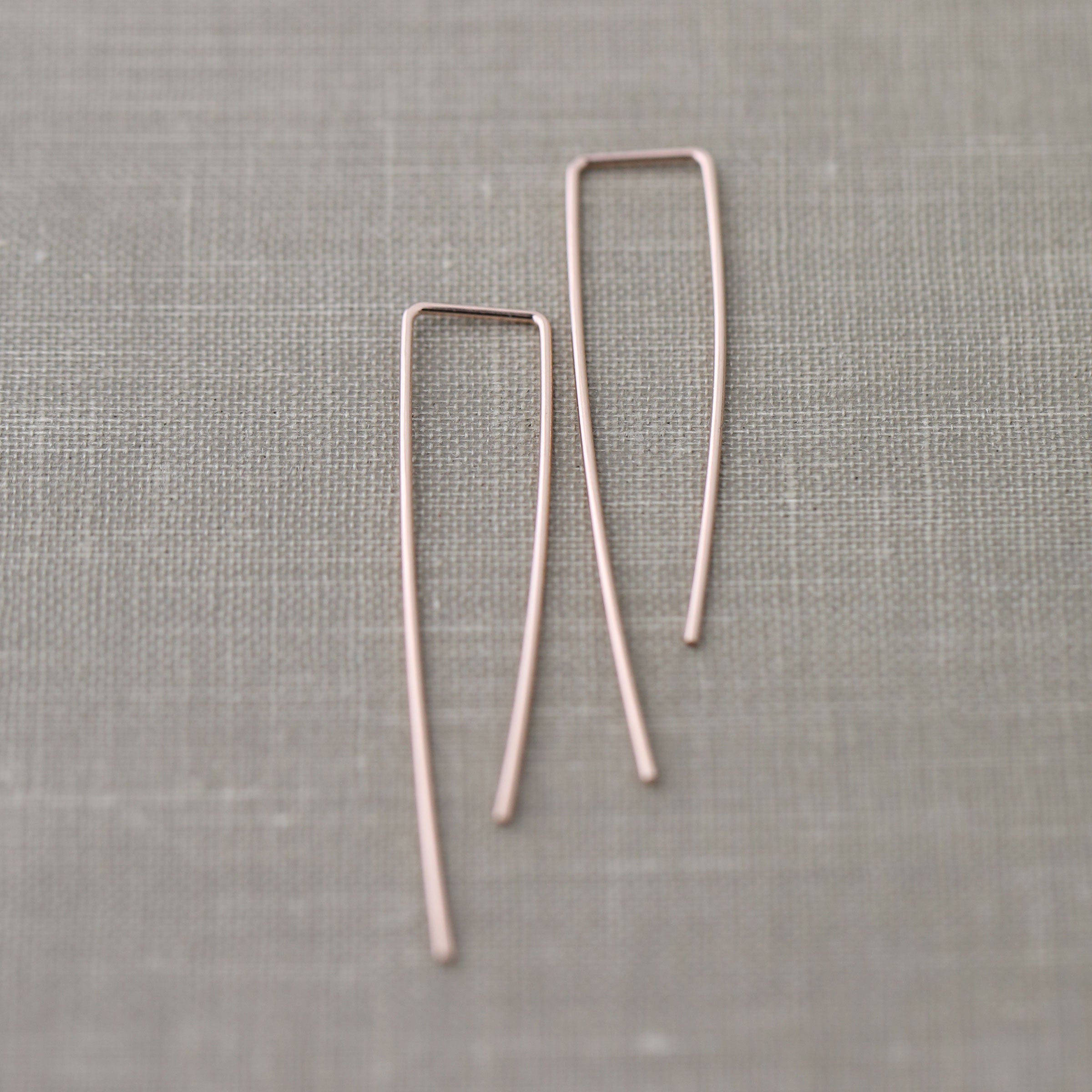 Minimal Wire Architectural Earrings