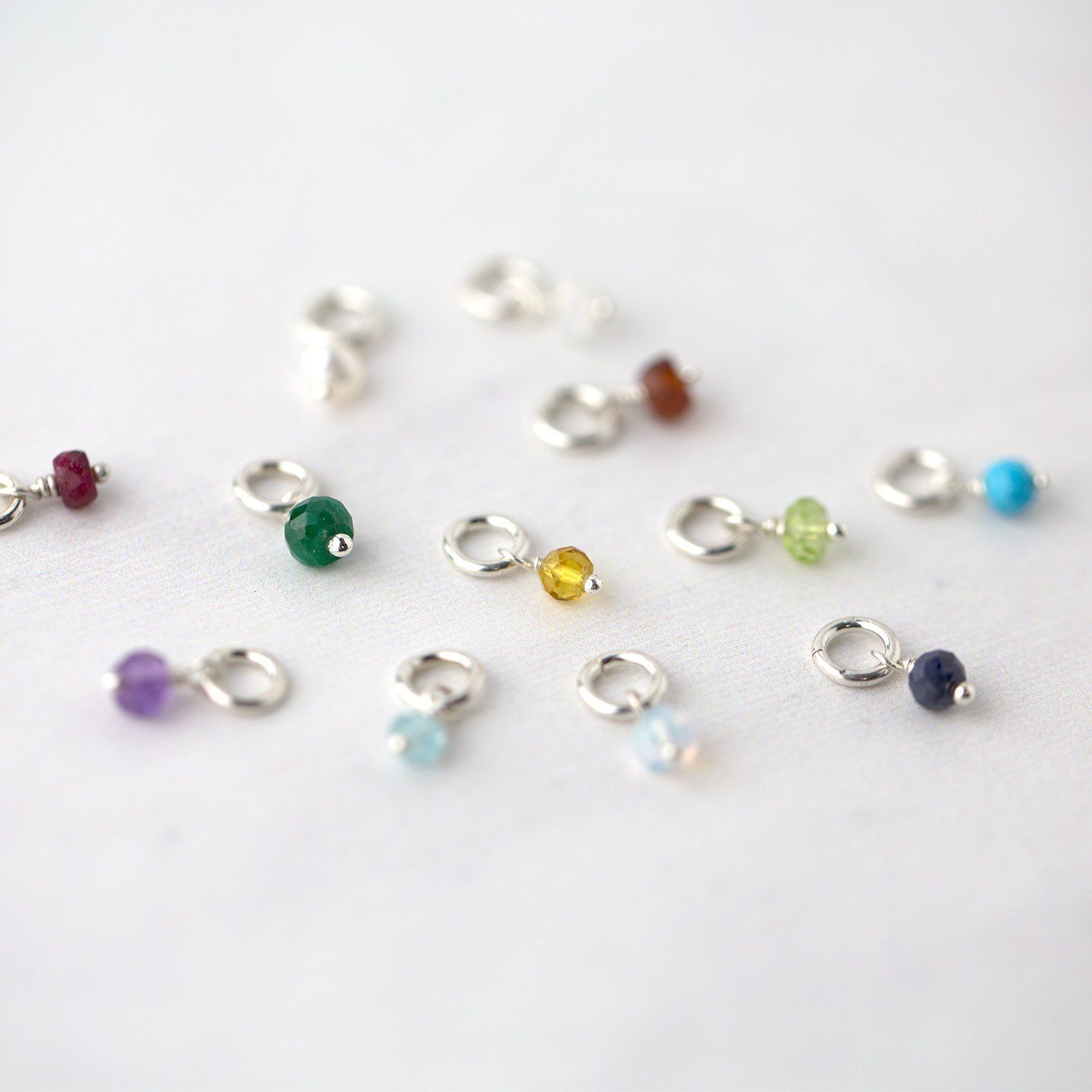 Birthstone Individual Charm - Handmade Jewelry by Burnish