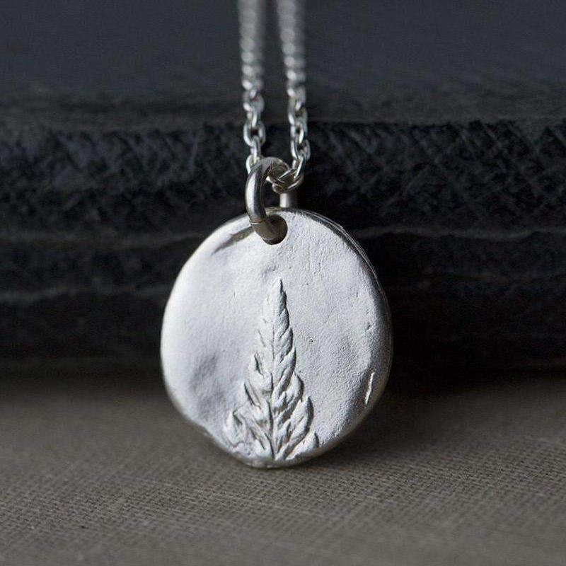 Botanical Fern Necklace - Handmade Jewelry by Burnish
