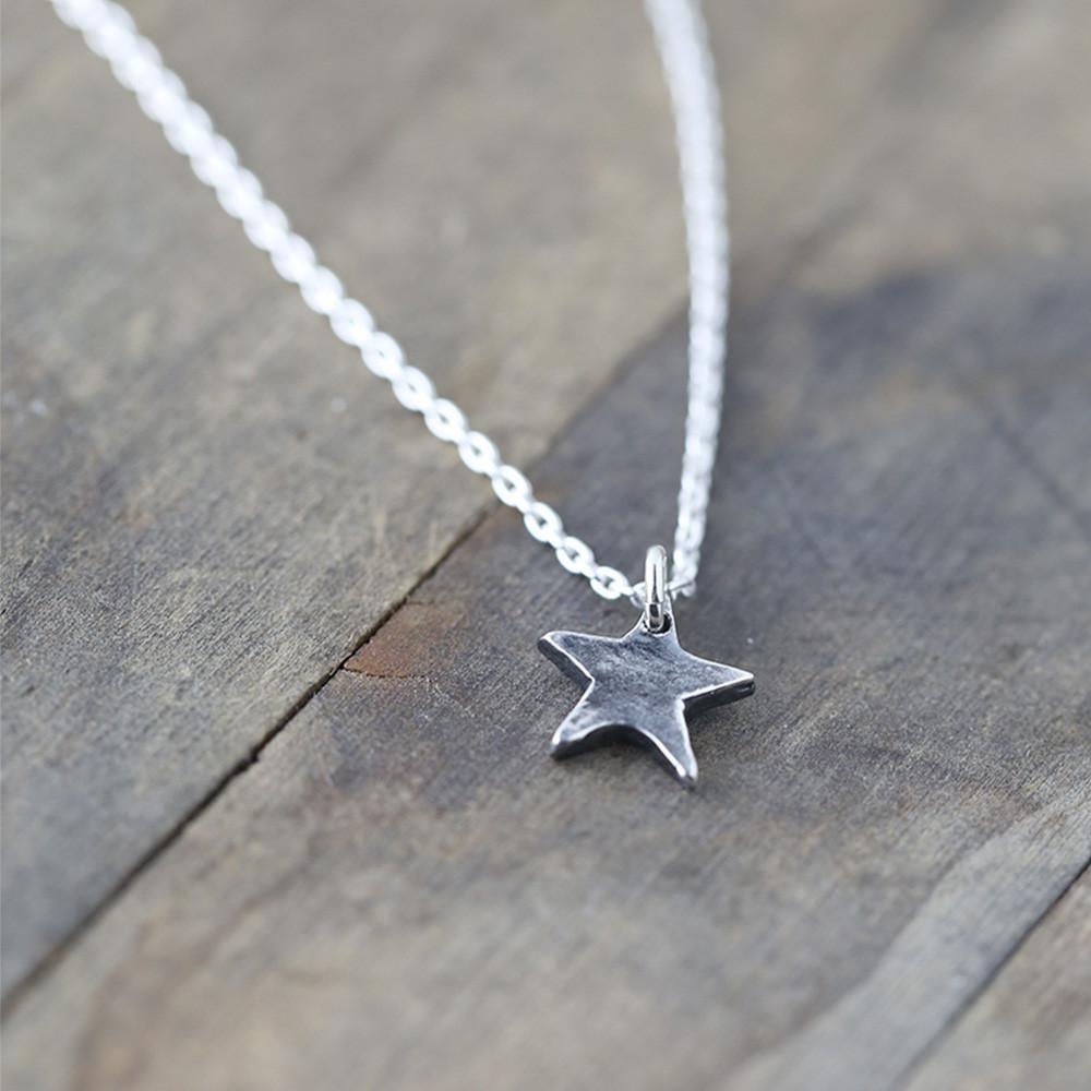 Dark Star Necklace jewelry handmade by Burnish