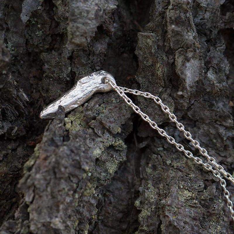 Driftwood Fragment Necklace - Handmade Jewelry by Burnish