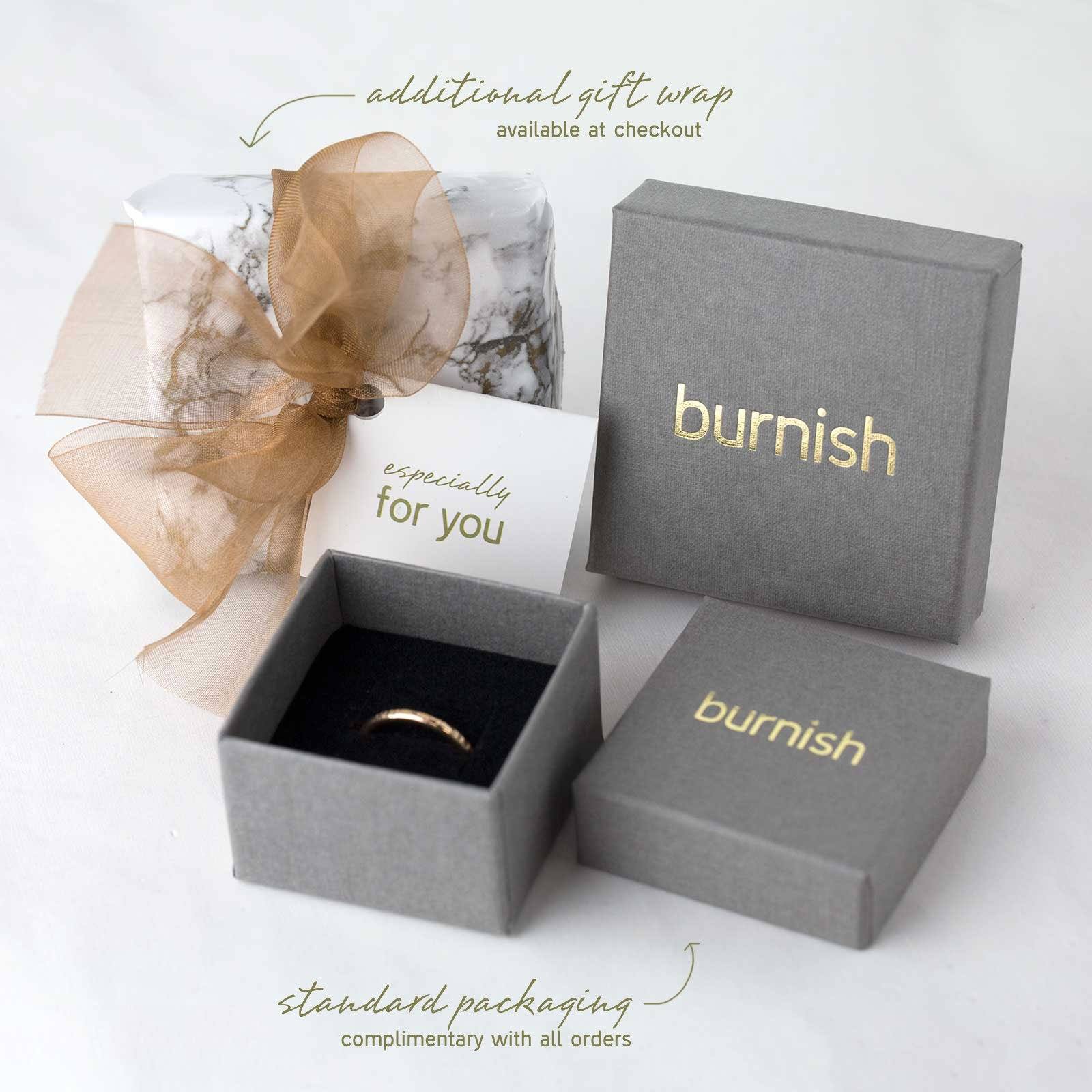 Gold Birch Bar Earrings - Handmade Jewelry by Burnish