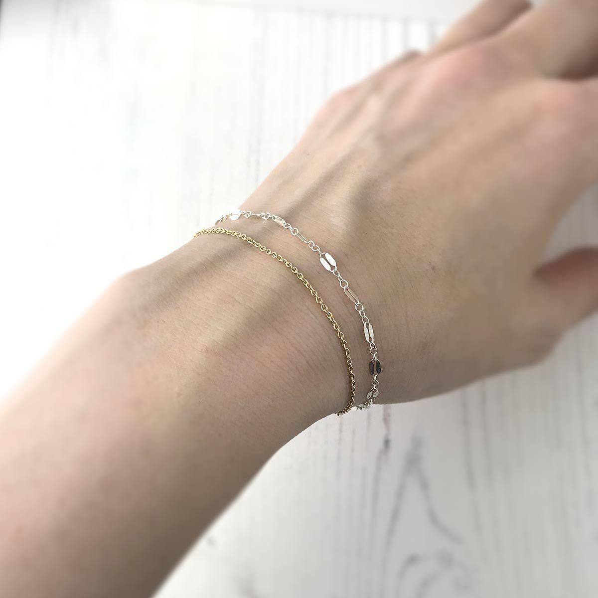 Lacey Bracelet - Silver, Gold - Handmade Jewelry by Burnish