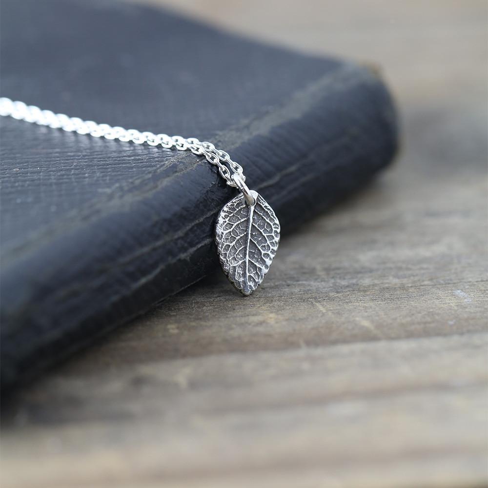 Leaf Necklace - Handmade Jewelry by Burnish