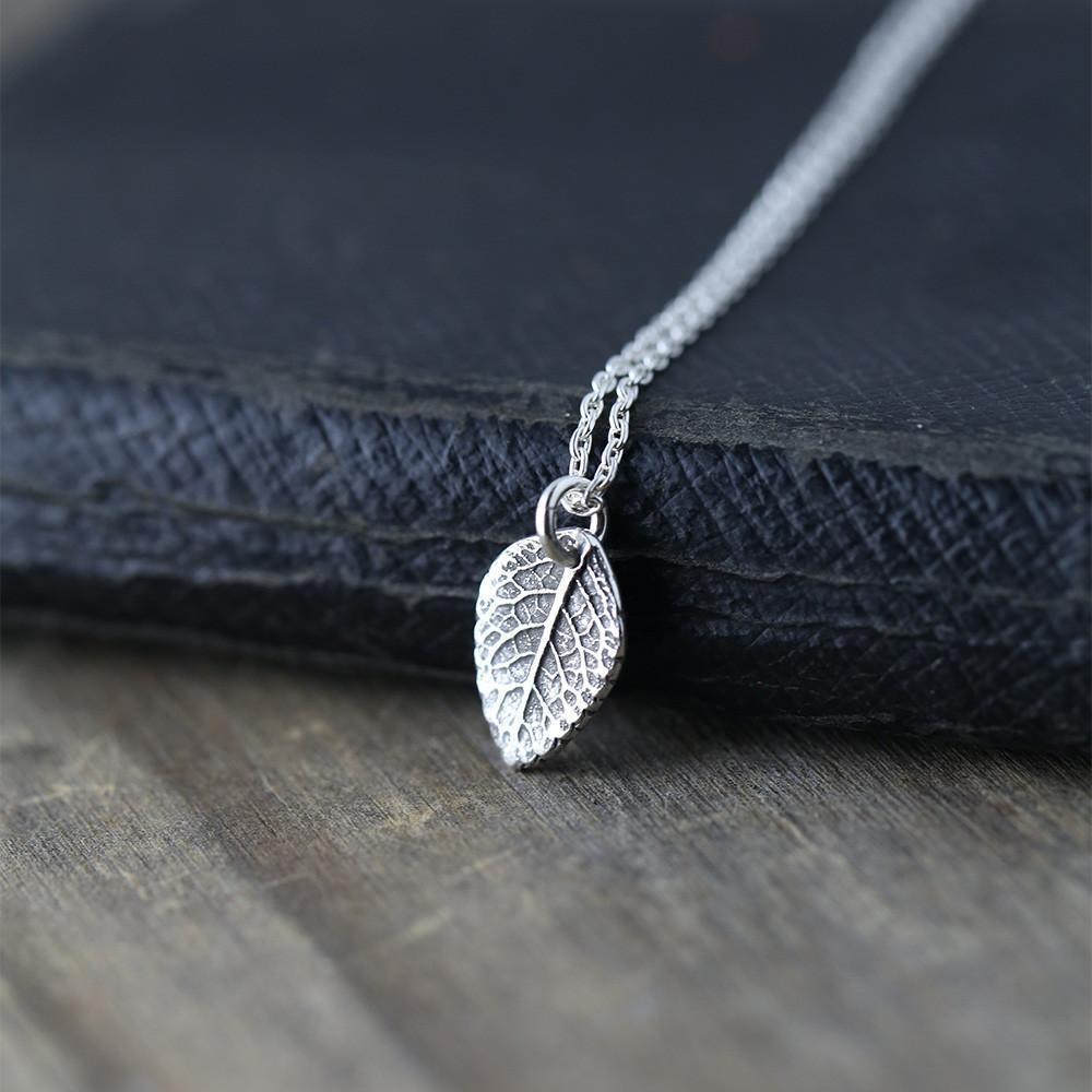 Leaf Necklace - Handmade Jewelry by Burnish