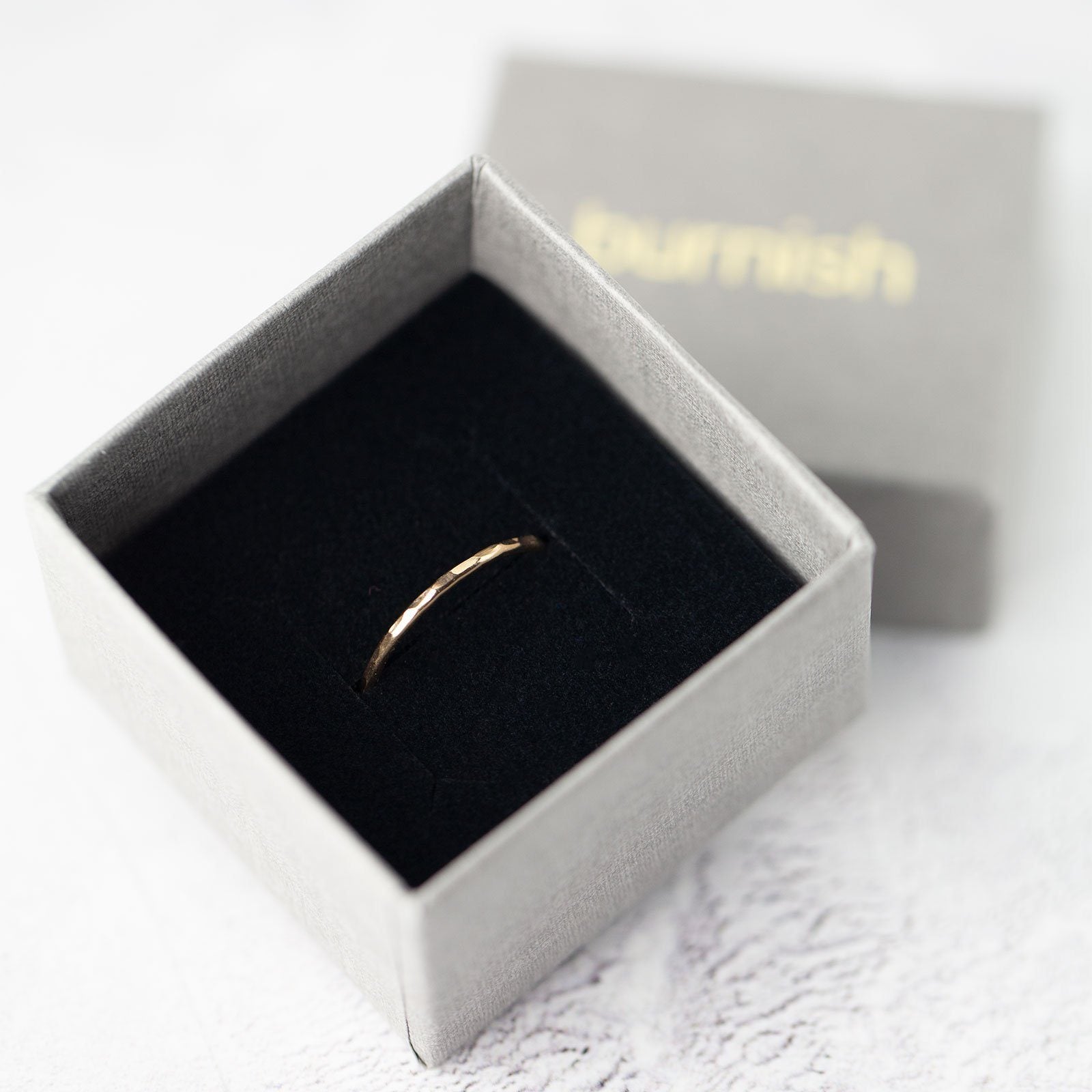 Medium Bark Ring - 14K Gold - Handmade Jewelry by Burnish